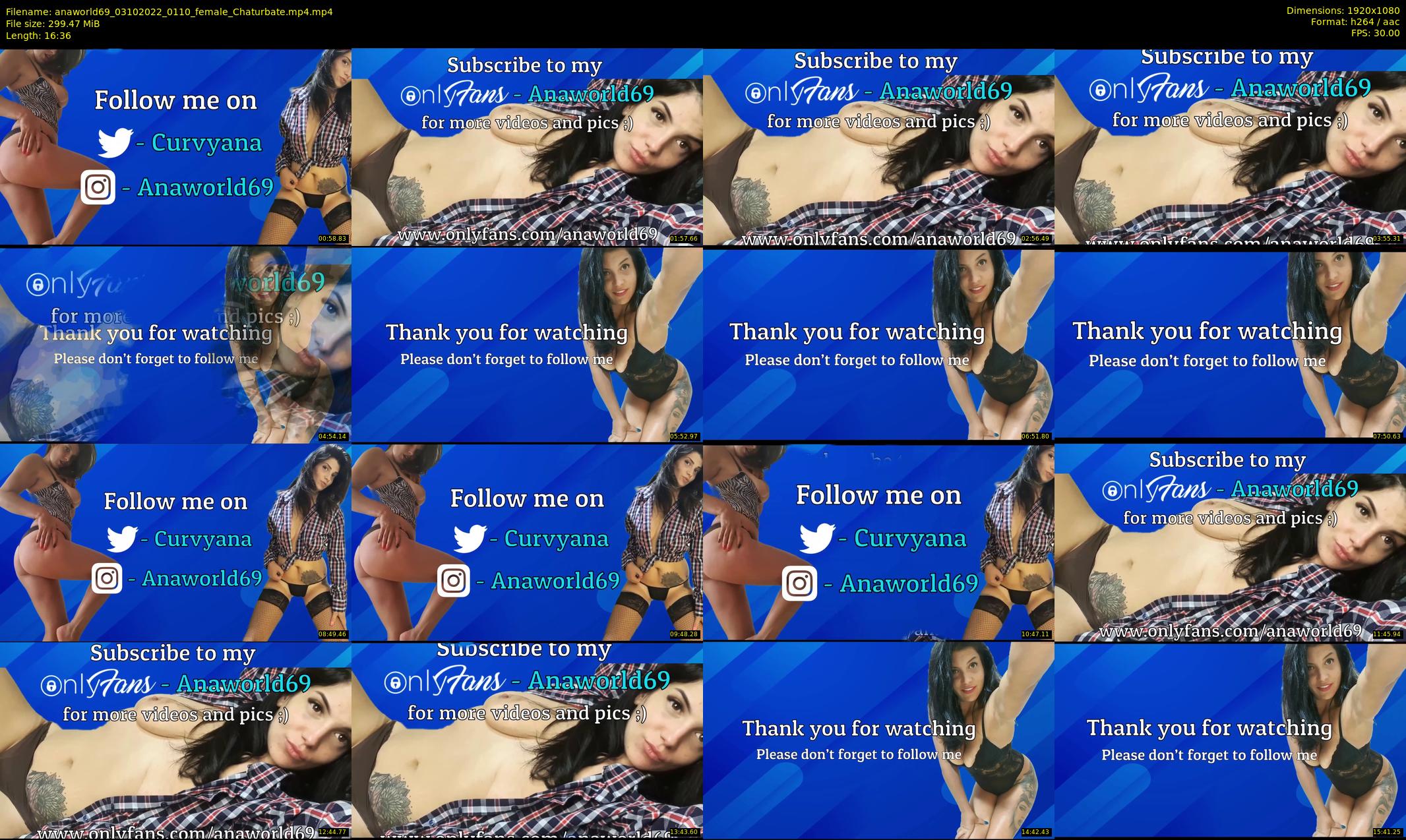 anaworld69 — 17 minute Chaturbate female cam show recording, 1080p, Oct 3, 2022