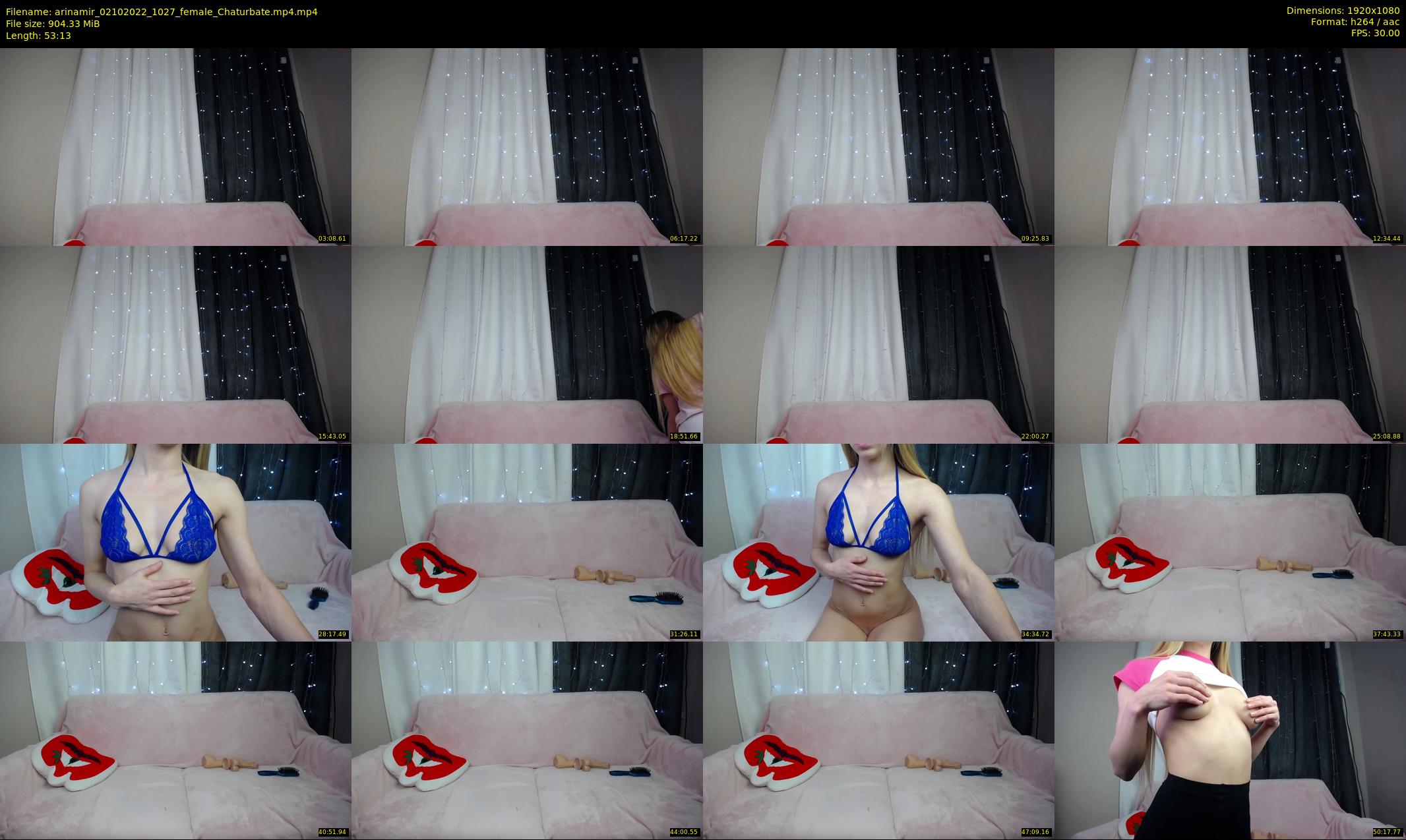 arinamir — 54 minute Chaturbate female cam show recording, 1080p, Oct 2, 2022