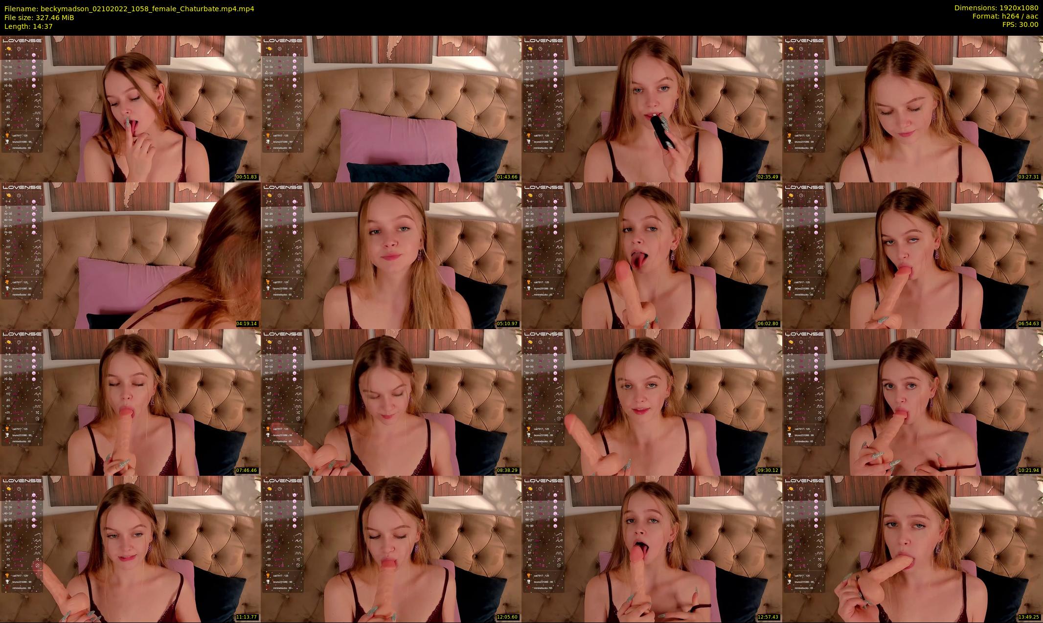 beckymadson — 15 minute Chaturbate female cam show recording, 1080p, Oct 2, 2022