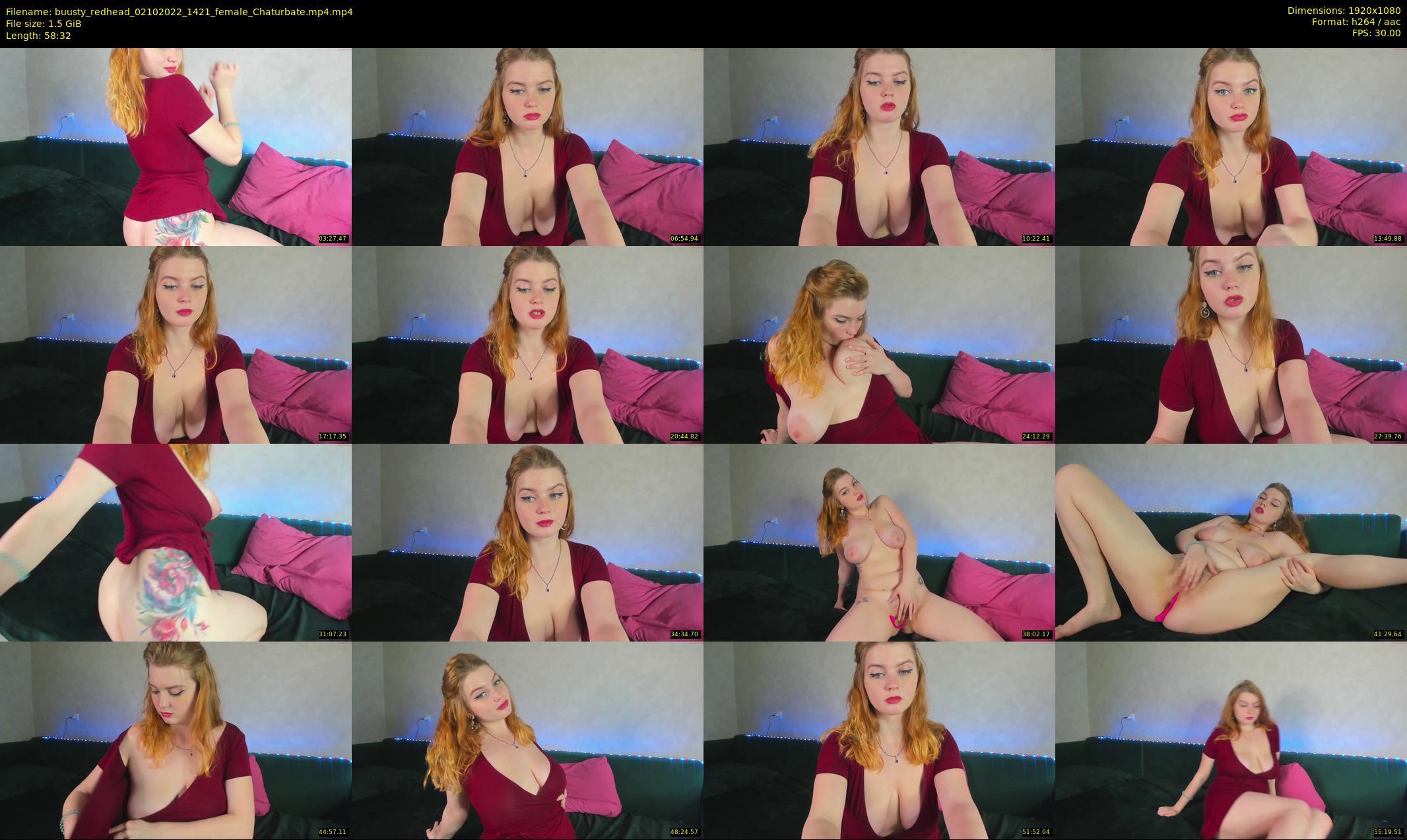 buusty_redhead — 59 minute Chaturbate female cam show recording, 1080p, Oct 2, 2022