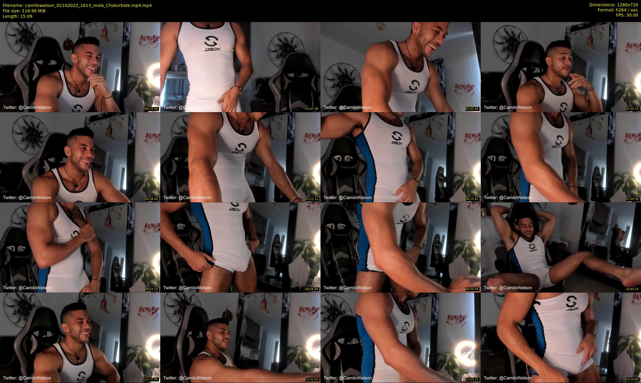 camilowatson — 16 minute Chaturbate male cam show recording, 720p, Oct 2, 2022
