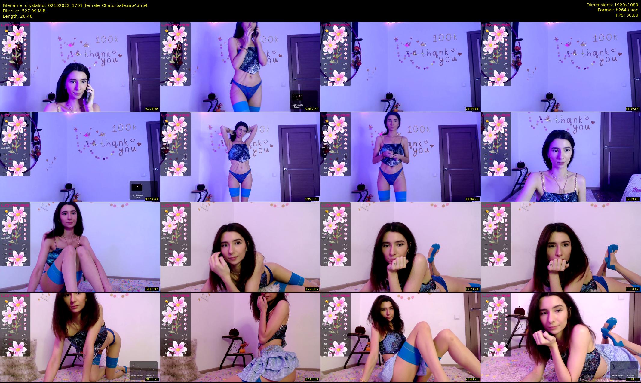 crystalnut — 27 minute Chaturbate female cam show recording, 1080p, Oct 2, 2022