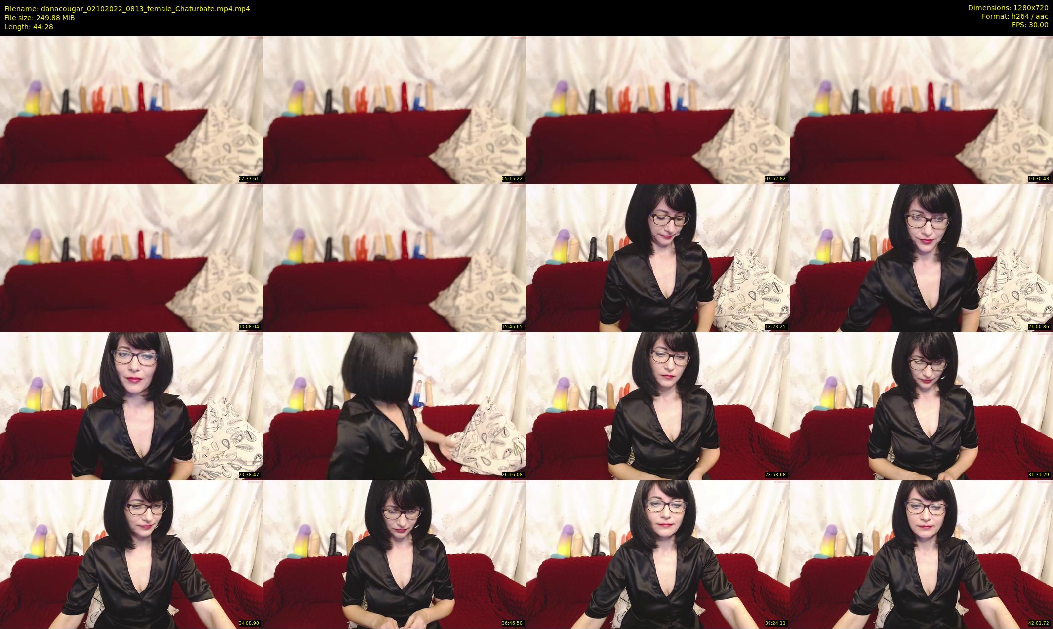 danacougar — 45 minute Chaturbate female cam show recording, 720p, Oct 2, 2022