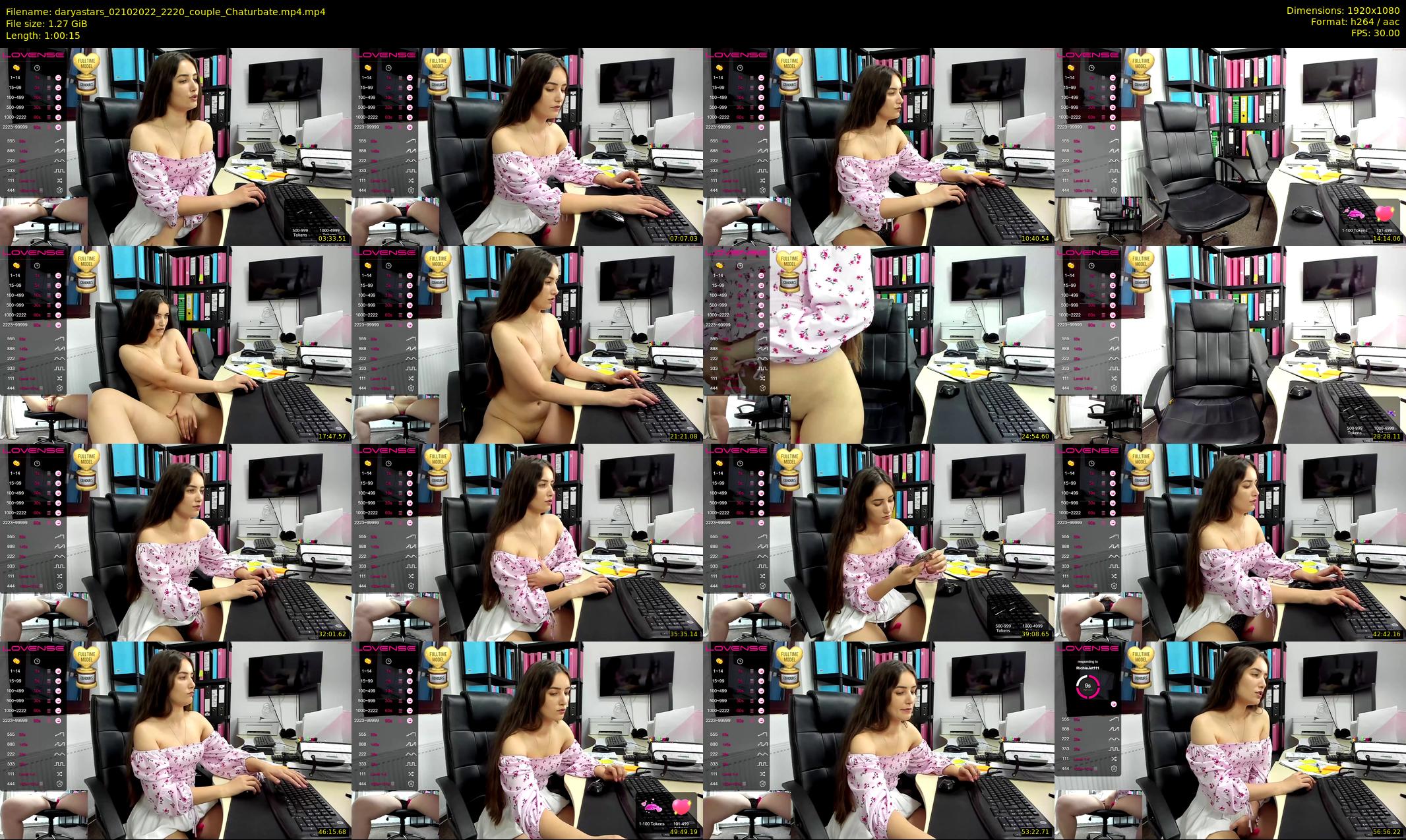 daryastars — 61 minute Chaturbate couple cam show recording, 1080p, Oct 2, 2022