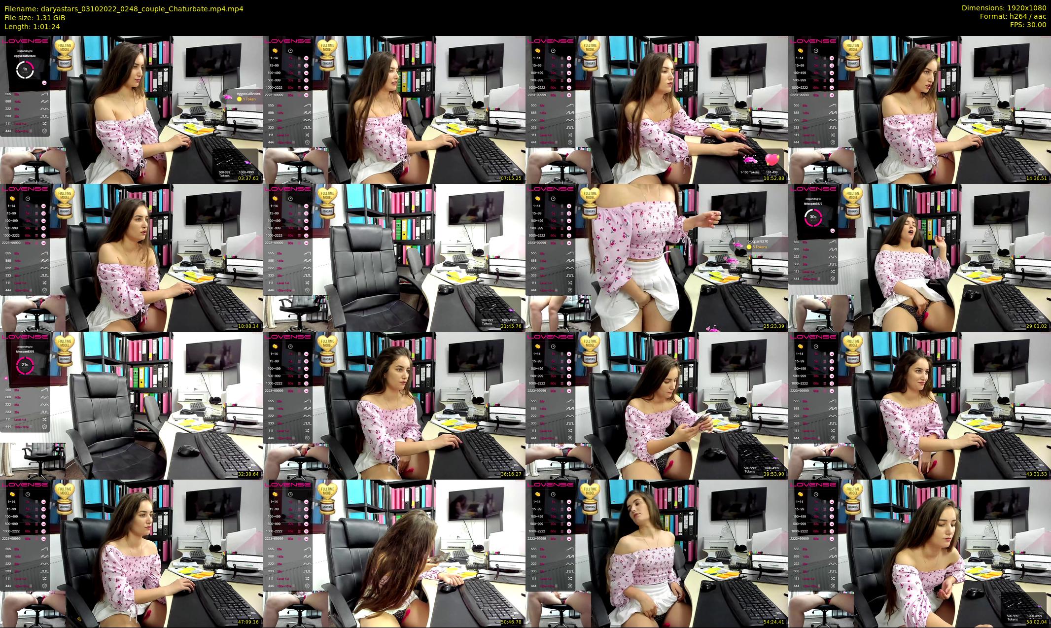 daryastars — 62 minute Chaturbate couple cam show recording, 1080p, Oct 3, 2022