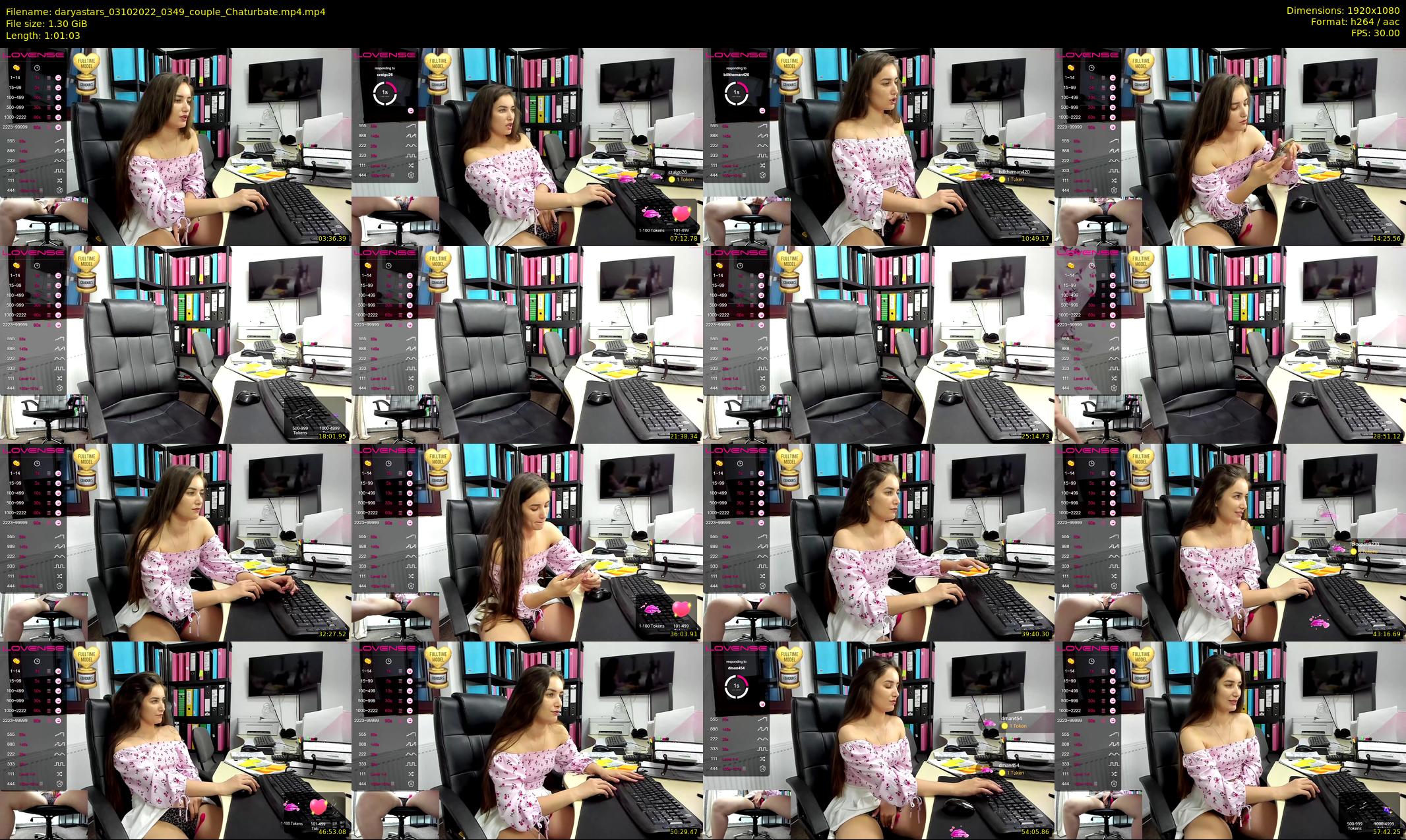 daryastars — 62 minute Chaturbate couple cam show recording, 1080p, Oct 3, 2022