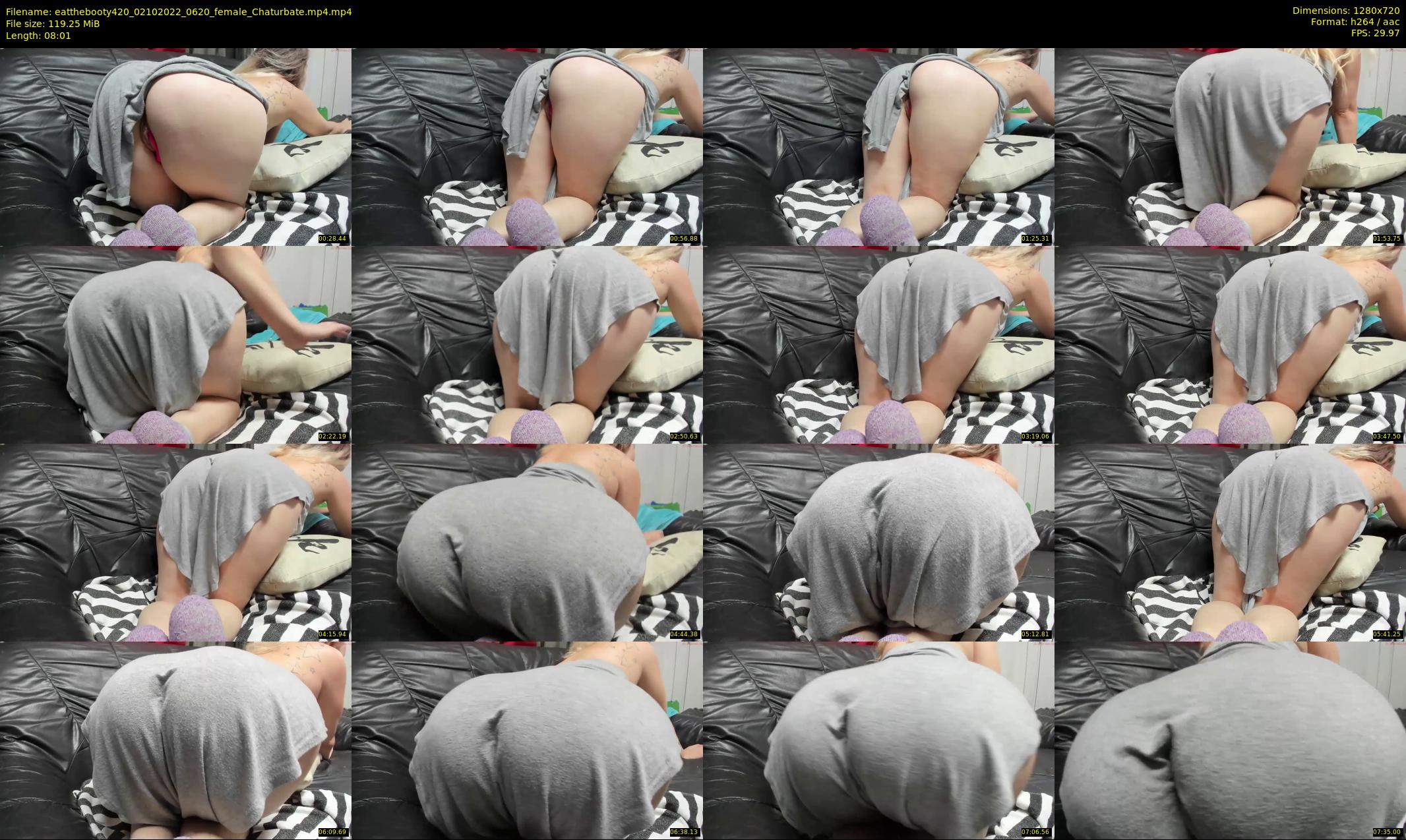 eatthebooty420 — 9 minute Chaturbate female cam show recording, 720p, Oct 2, 2022