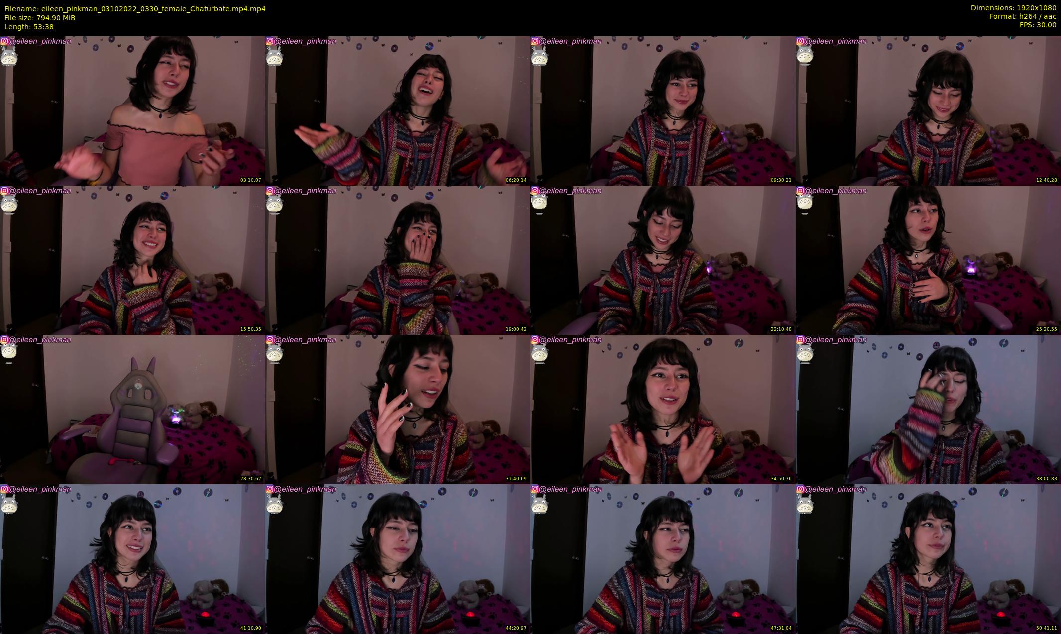 eileen_pinkman — 54 minute Chaturbate female cam show recording, 1080p, Oct 3, 2022