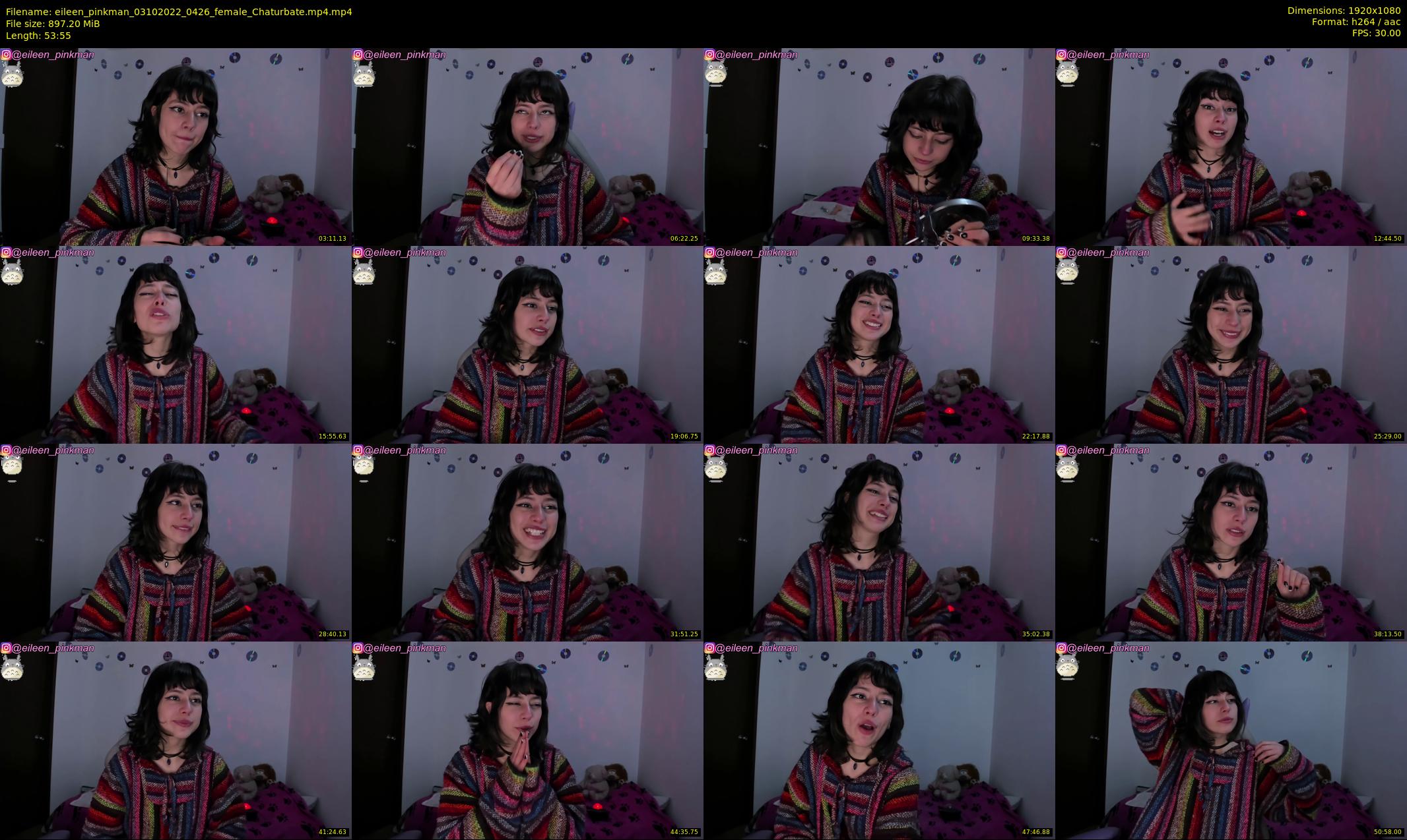 eileen_pinkman — 54 minute Chaturbate female cam show recording, 1080p, Oct 3, 2022