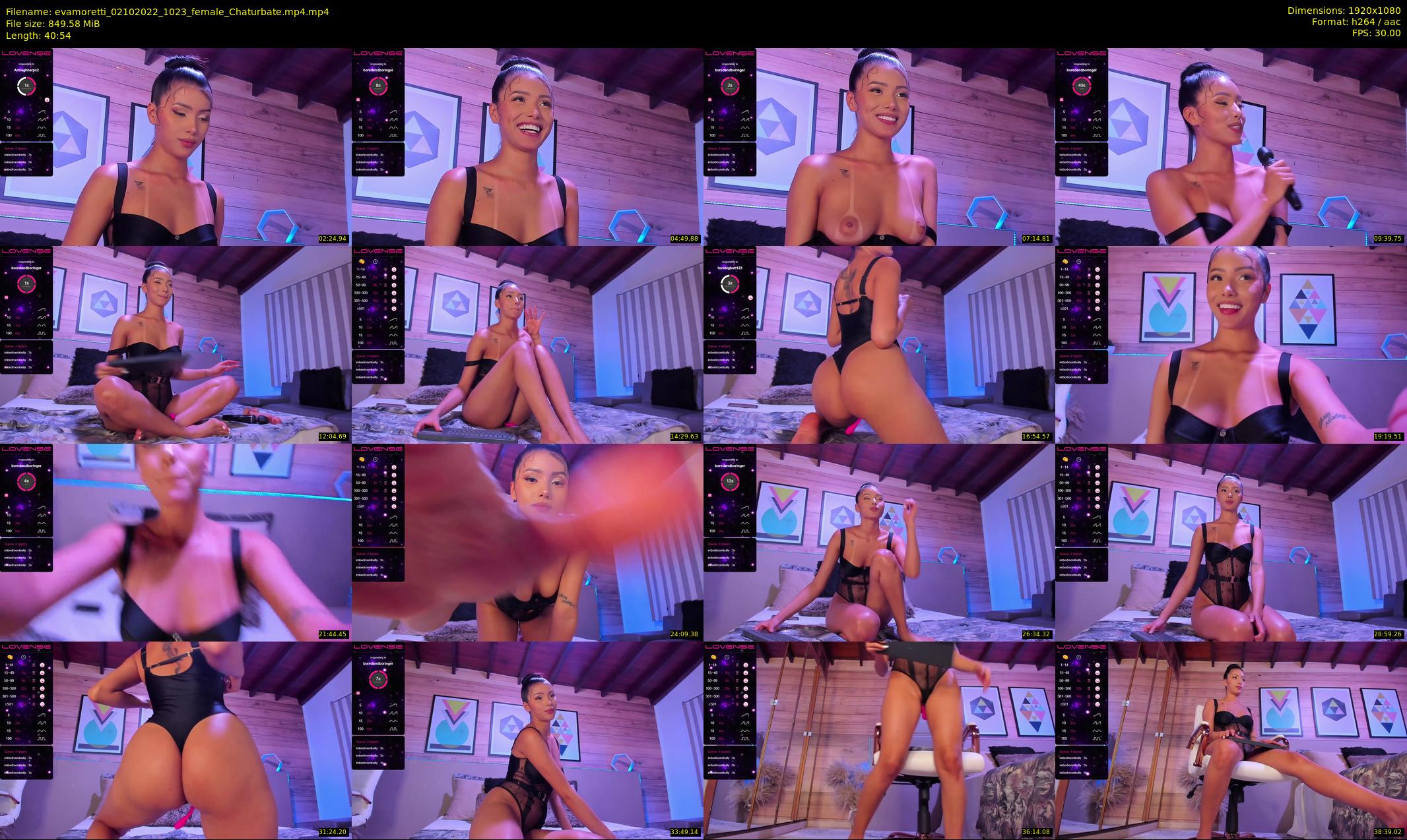 evamoretti — 41 minute Chaturbate female cam show recording, 1080p, Oct 2, 2022