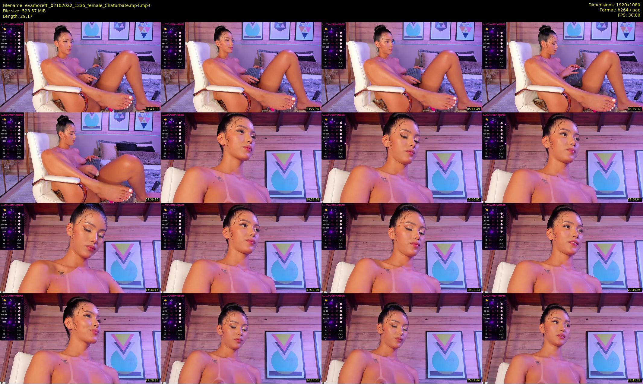 evamoretti — 30 minute Chaturbate female cam show recording, 1080p, Oct 2, 2022