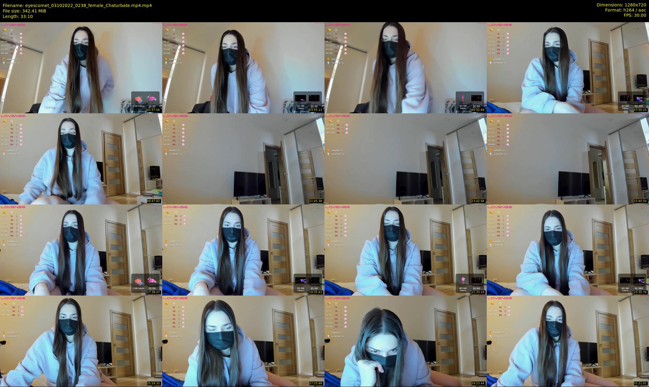 eyescomet — 34 minute Chaturbate female cam show recording, 720p, Oct 3, 2022