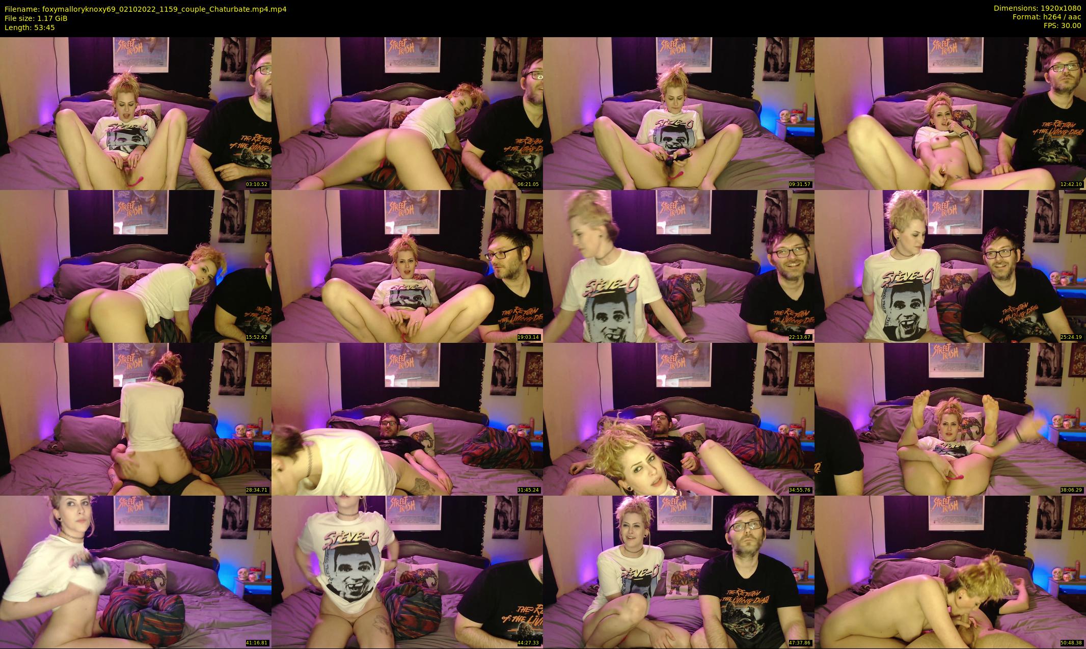 foxymalloryknoxy69 — 54 minute Chaturbate couple cam show recording, 1080p, Oct 2, 2022
