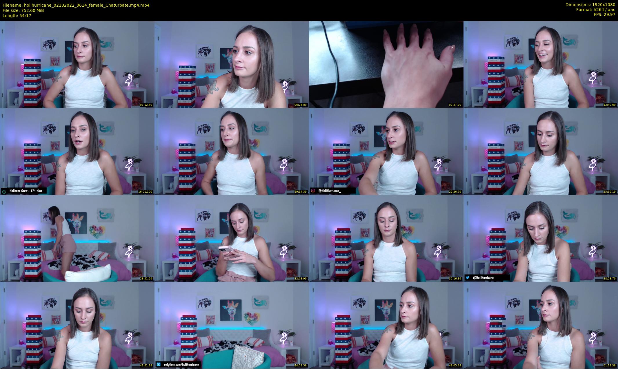 holihurricane — 55 minute Chaturbate female cam show recording, 1080p, Oct 2, 2022
