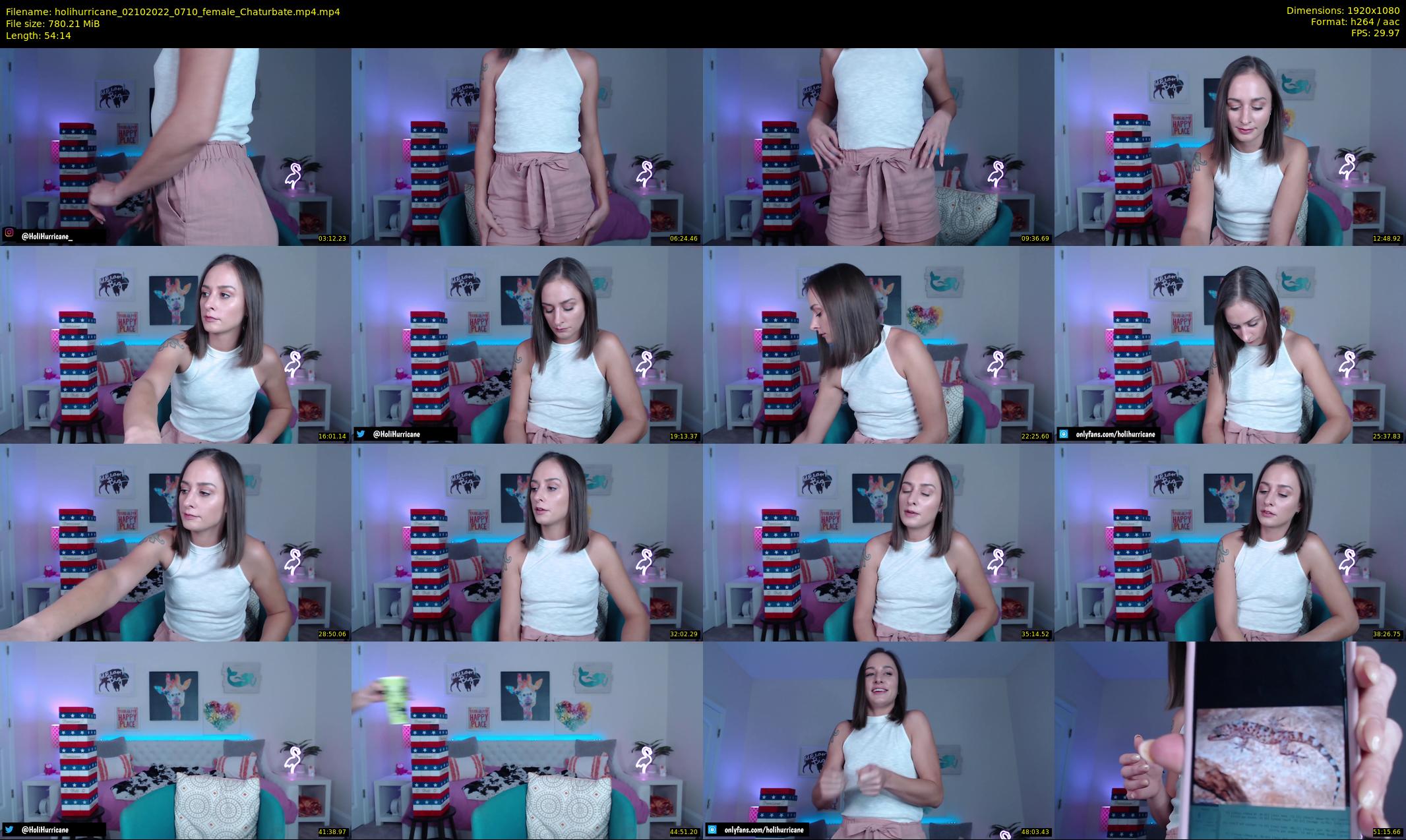 holihurricane — 55 minute Chaturbate female cam show recording, 1080p, Oct 2, 2022