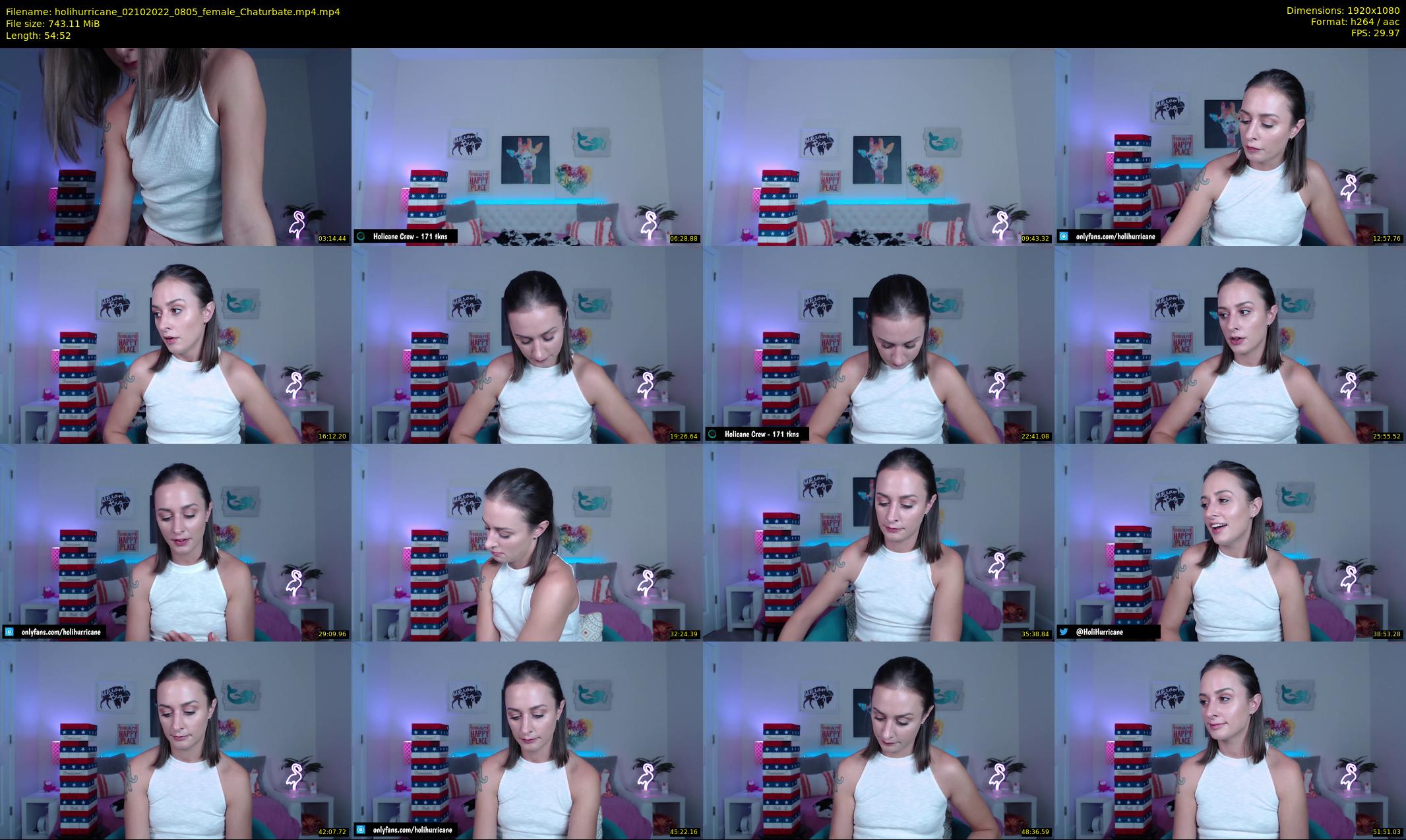 holihurricane — 55 minute Chaturbate female cam show recording, 1080p, Oct 2, 2022