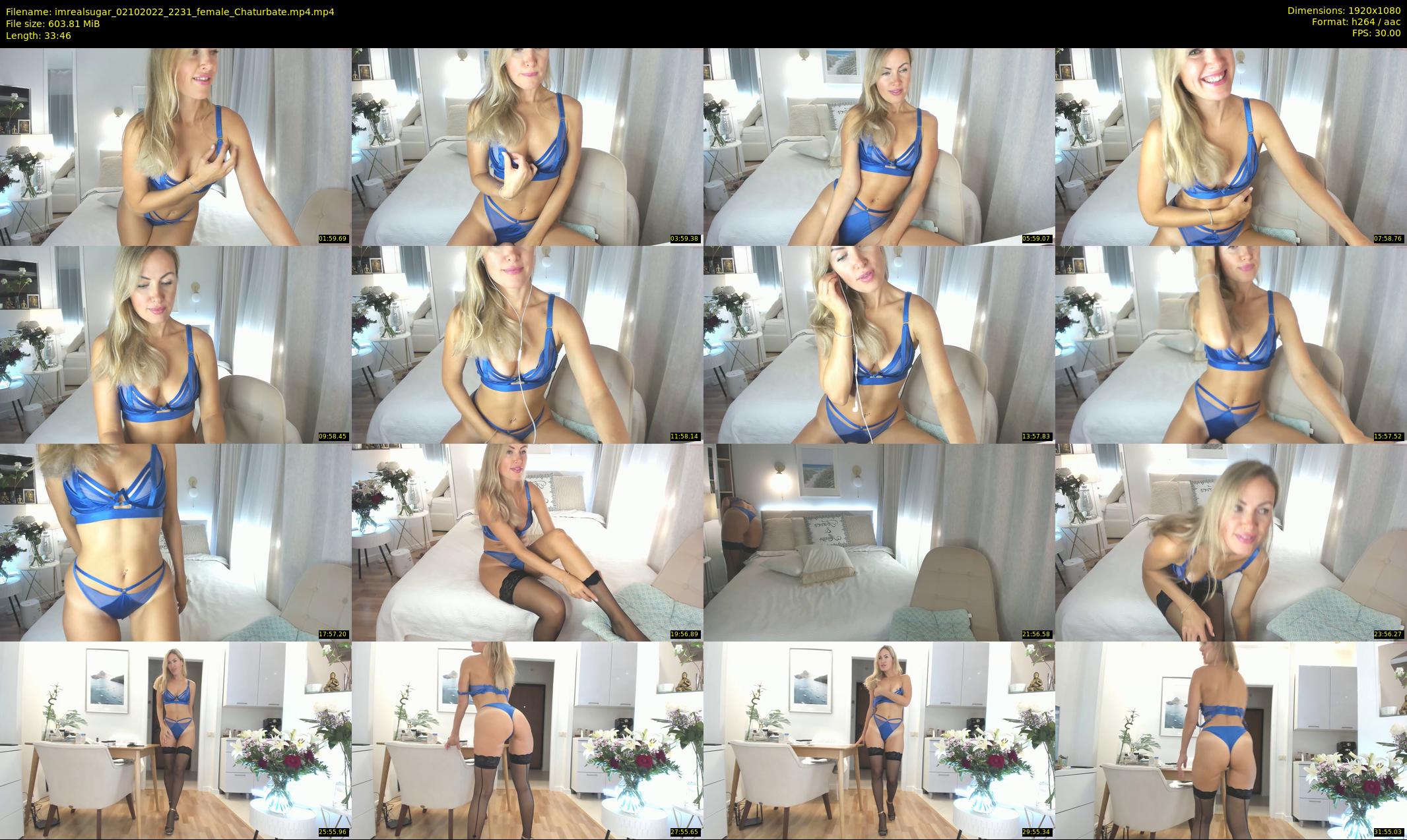 imrealsugar — 34 minute Chaturbate female cam show recording, 1080p, Oct 2, 2022