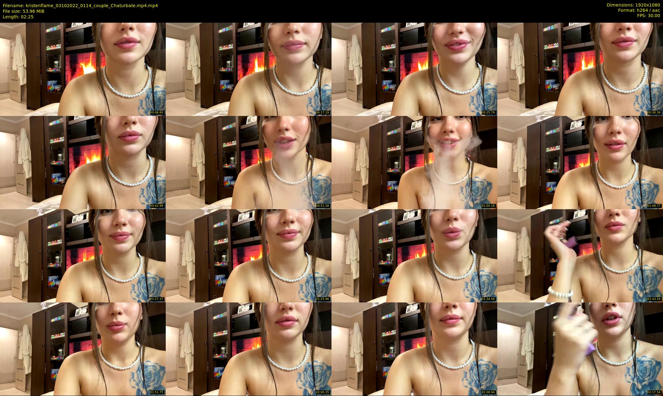 kristenflame — 3 minute Chaturbate couple cam show recording, 1080p, Oct 3, 2022