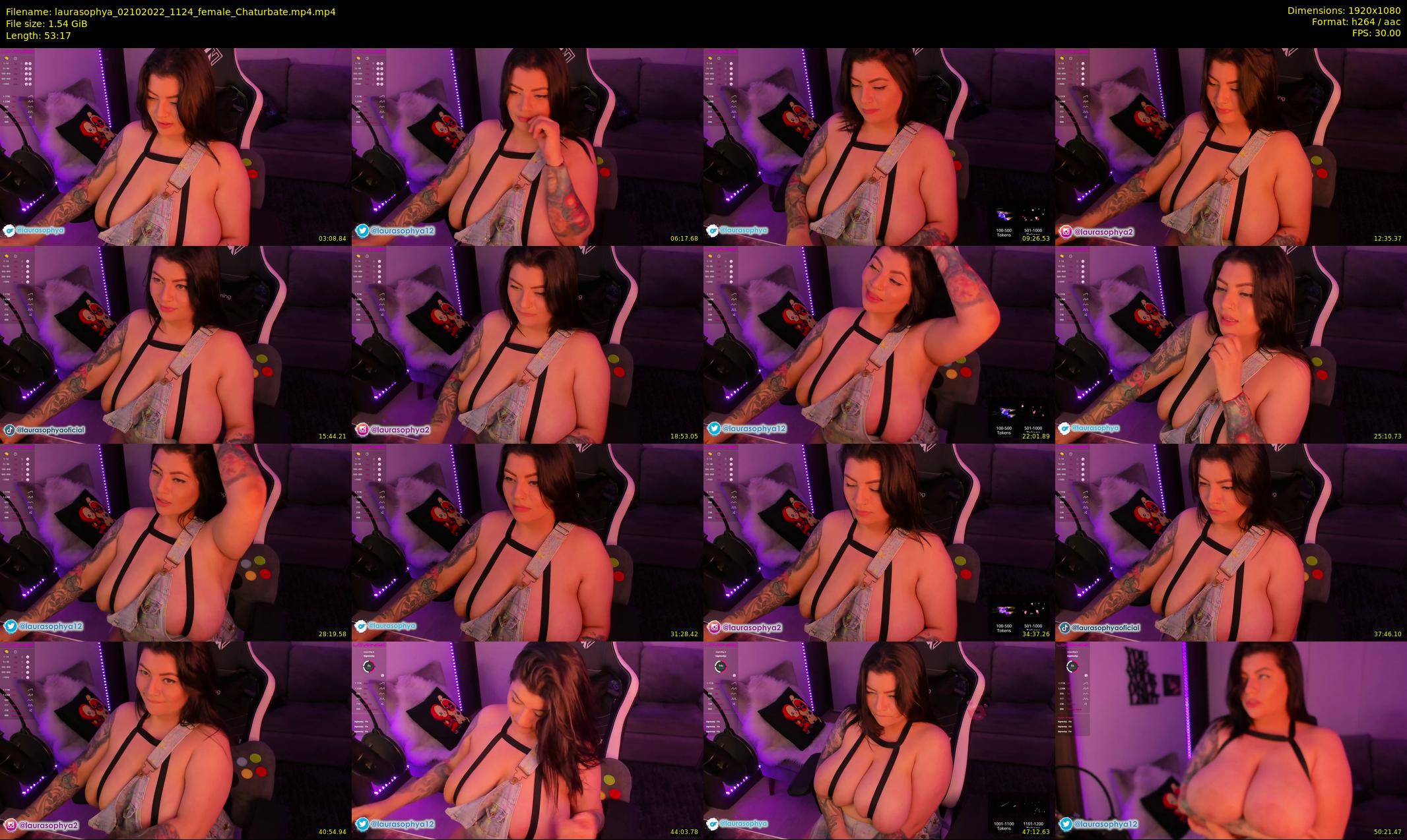 laurasophya — 54 minute Chaturbate female cam show recording, 1080p, Oct 2, 2022