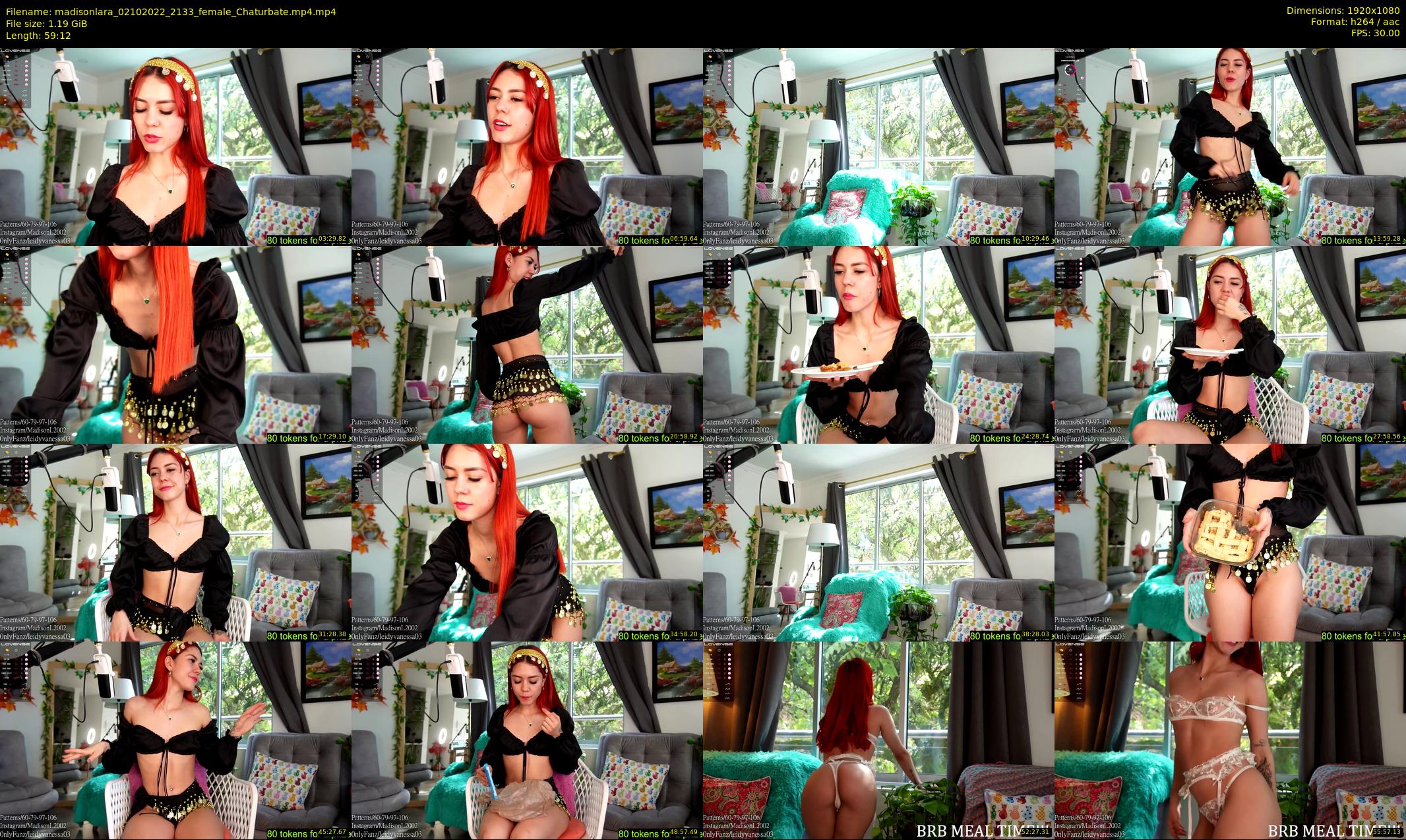 madisonlara — 60 minute Chaturbate female cam show recording, 1080p, Oct 2, 2022