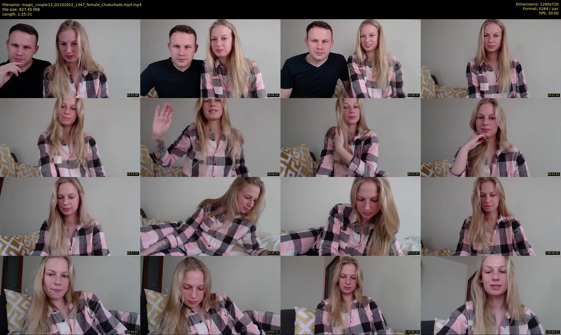 magic_couple13 — 86 minute Chaturbate couple cam show recording, 720p, Oct 2, 2022