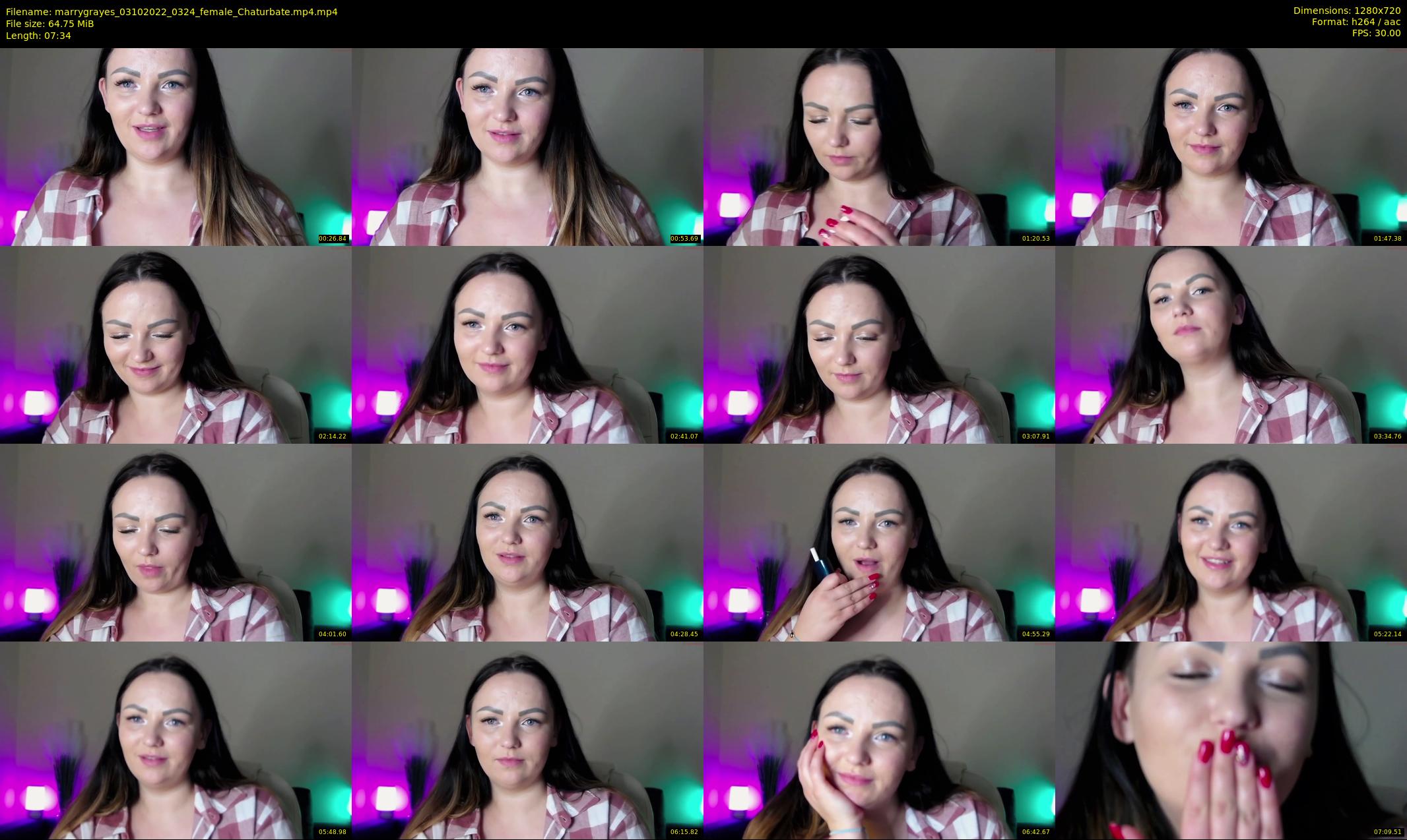 marrygrayes — 8 minute Chaturbate female cam show recording, 720p, Oct 3, 2022