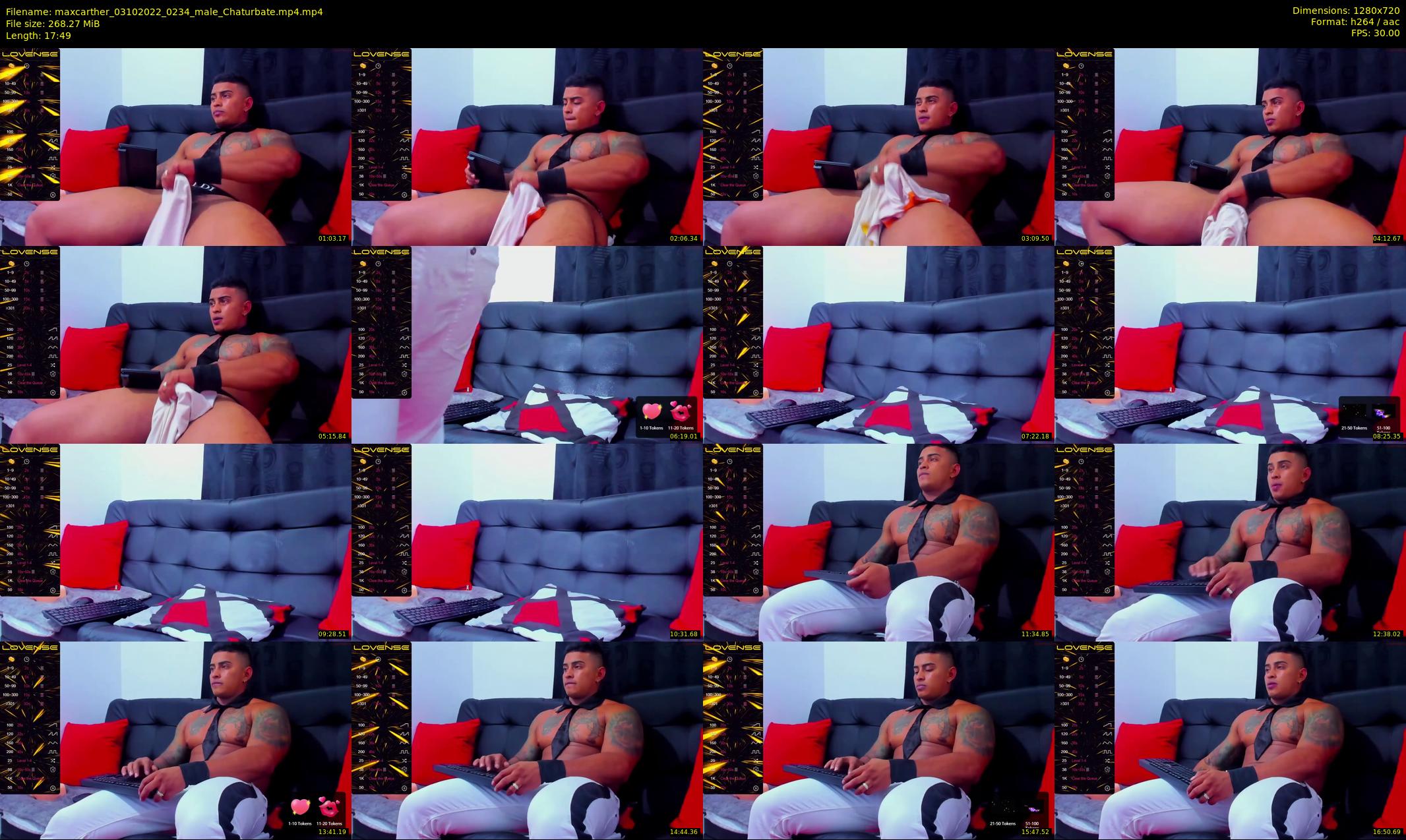 maxcarther — 18 minute Chaturbate male cam show recording, 720p, Oct 3, 2022