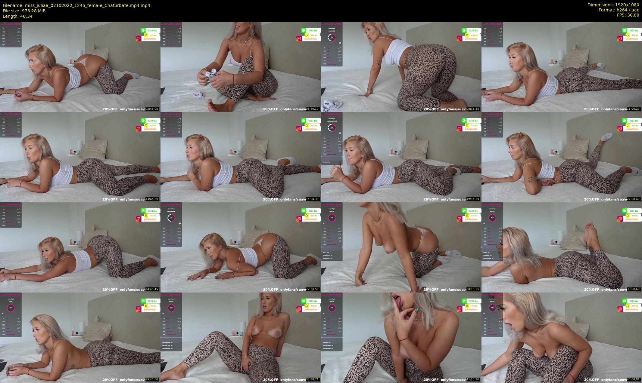 miss_juliaa — 47 minute Chaturbate female cam show recording, 1080p, Oct 2, 2022
