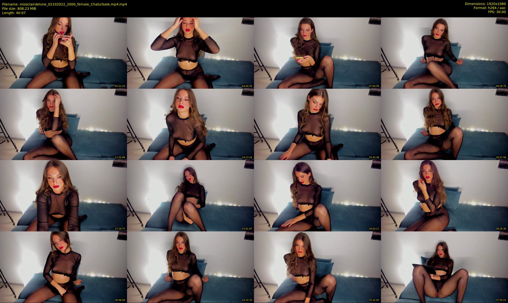 missclairdelune — 41 minute Chaturbate female cam show recording, 1080p, Oct 2, 2022