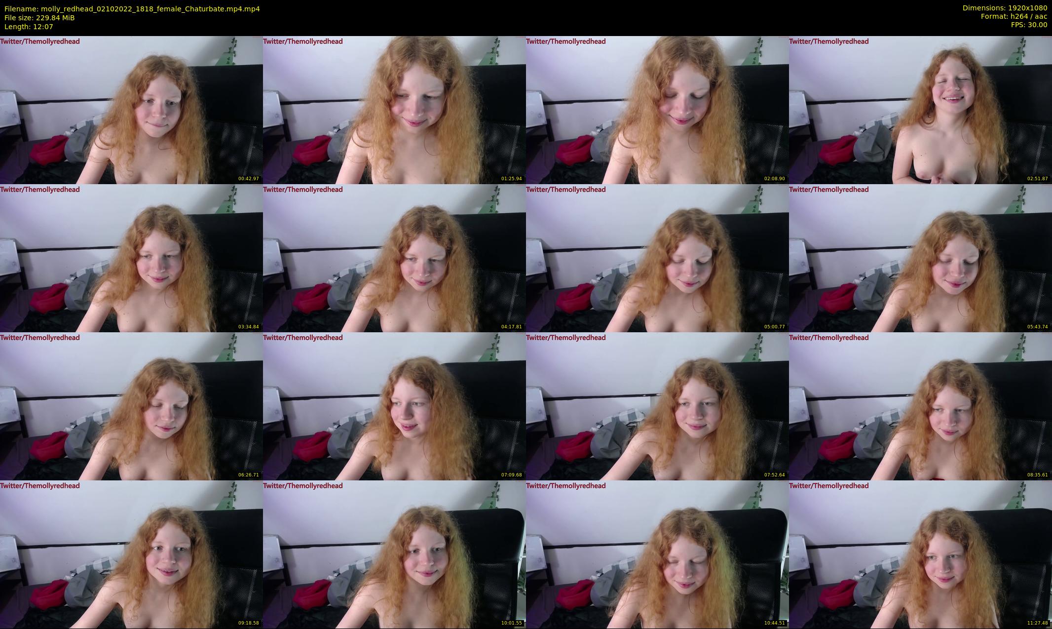 molly_redhead — 13 minute Chaturbate female cam show recording, 1080p, Oct 2, 2022