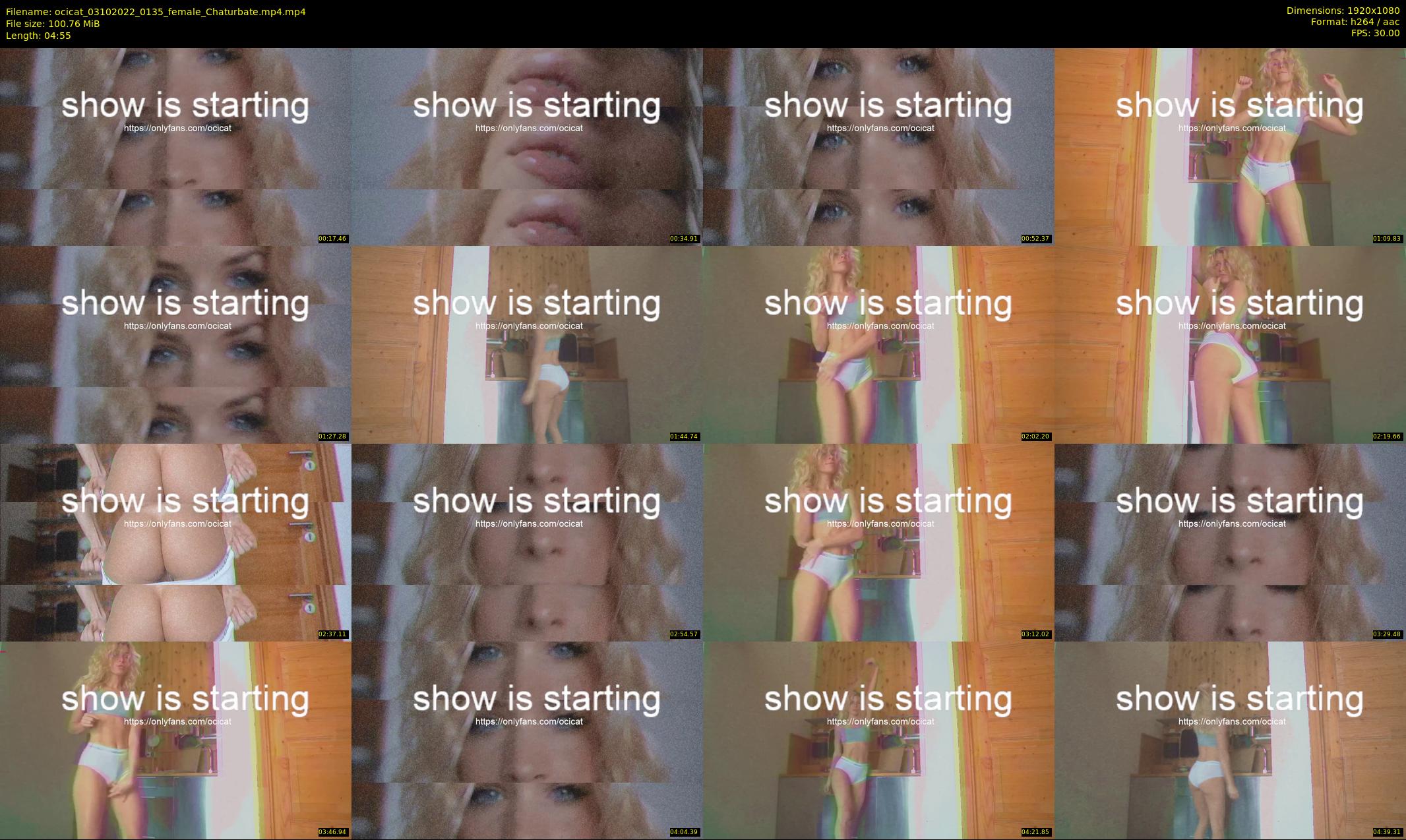 ocicat — 5 minute Chaturbate female cam show recording, 1080p, Oct 3, 2022