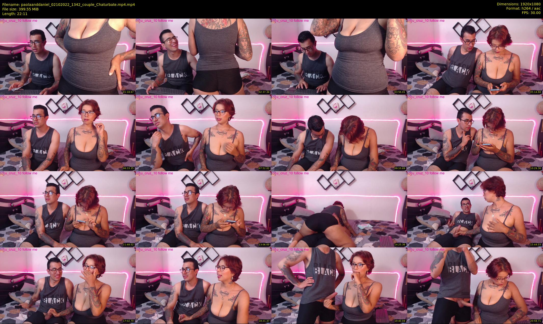 paolaanddaniel — 23 minute Chaturbate couple cam show recording, 1080p, Oct 2, 2022