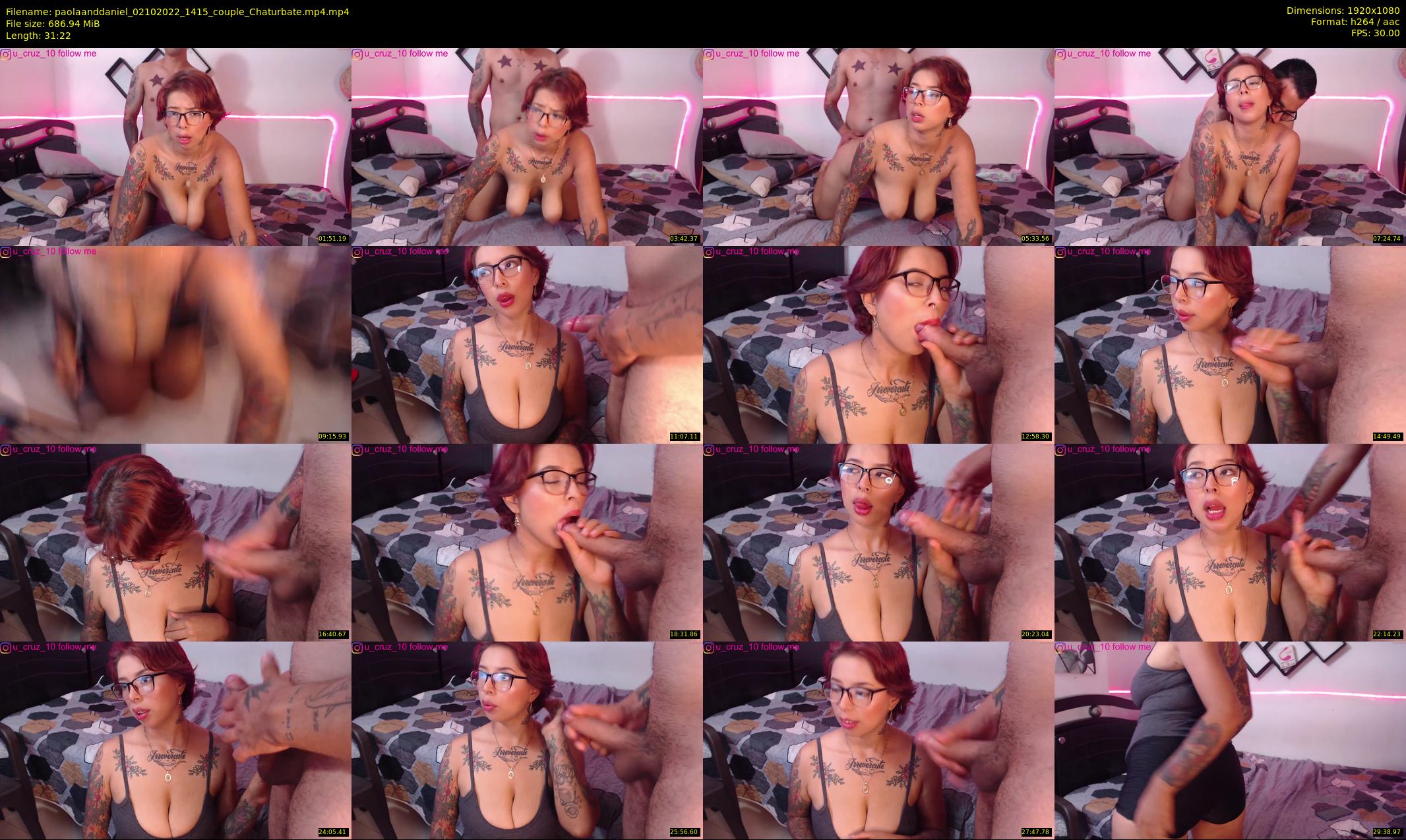 paolaanddaniel — 32 minute Chaturbate couple cam show recording, 1080p, Oct 2, 2022