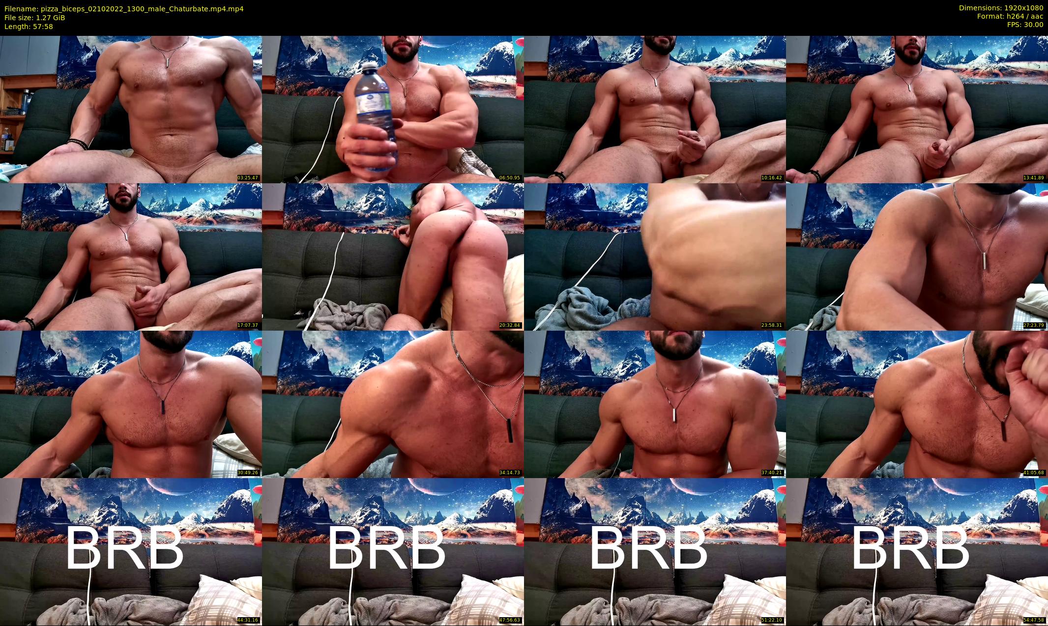 pizza_biceps — 58 minute Chaturbate male cam show recording, 1080p, Oct 2, 2022