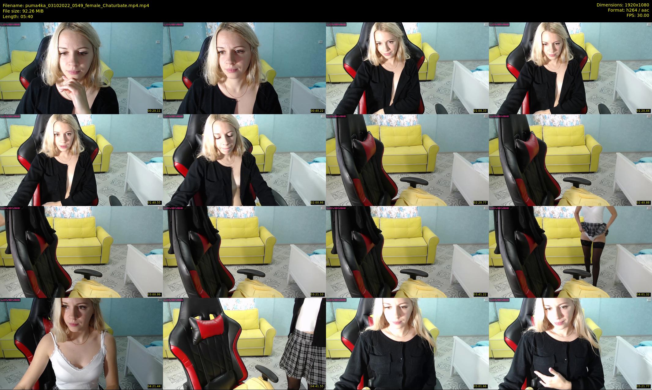 puma4ka — 6 minute Chaturbate female cam show recording, 1080p, Oct 3, 2022