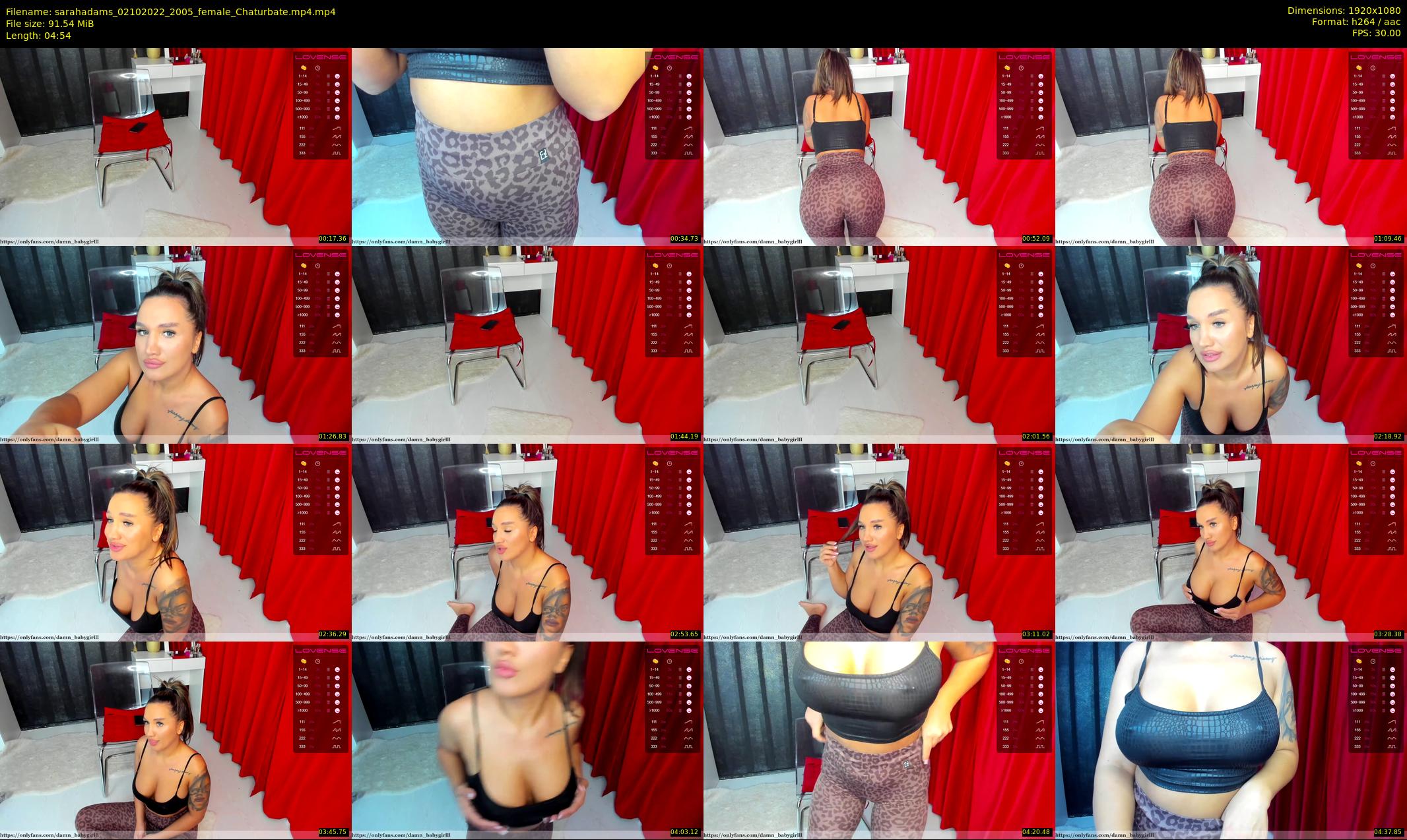 sarahadams — 5 minute Chaturbate female cam show recording, 1080p, Oct 2, 2022