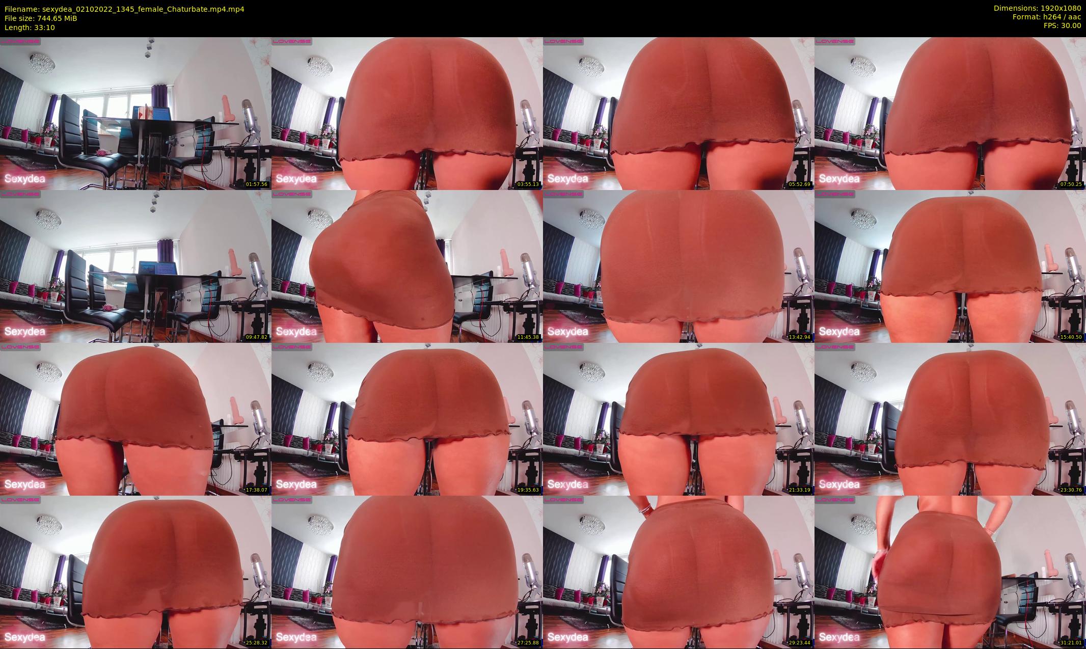sexydea — 34 minute Chaturbate female cam show recording, 1080p, Oct 2, 2022