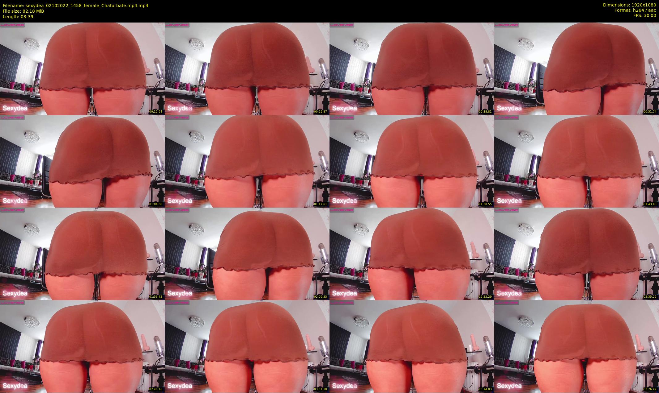 sexydea — 4 minute Chaturbate female cam show recording, 1080p, Oct 2, 2022