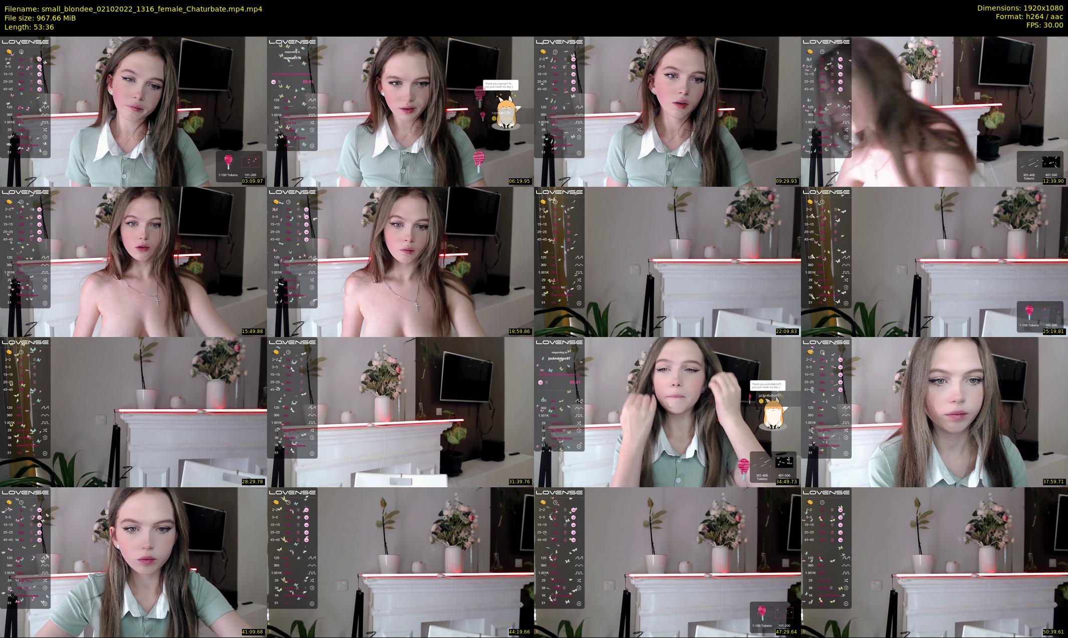 small_blondee — 54 minute Chaturbate female cam show recording, 1080p, Oct 2, 2022