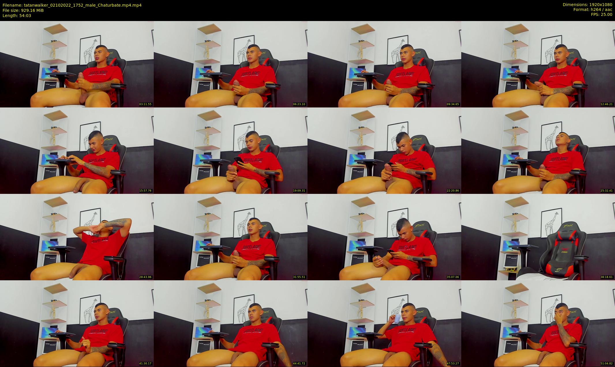 tatanwalker — 55 minute Chaturbate male cam show recording, 1080p, Oct 2, 2022