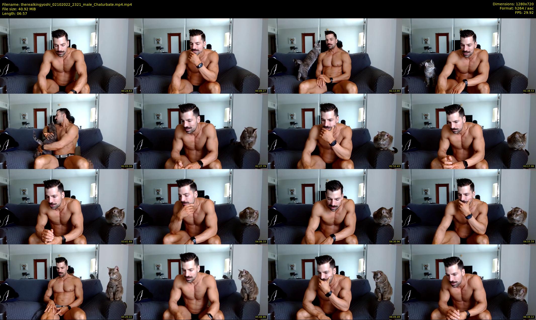 therealkingyoshi — 7 minute Chaturbate male cam show recording, 720p, Oct 2, 2022