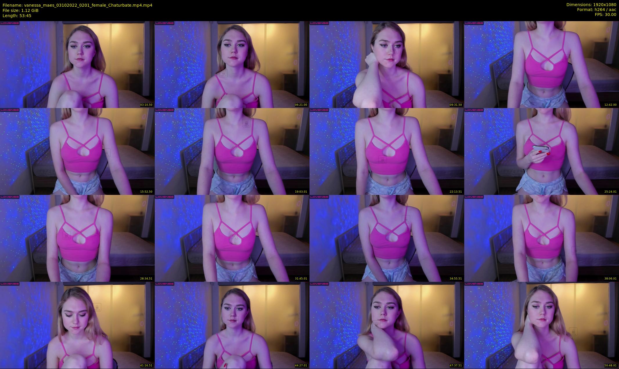 vanessa_maes — 54 minute Chaturbate female cam show recording, 1080p, Oct 3, 2022