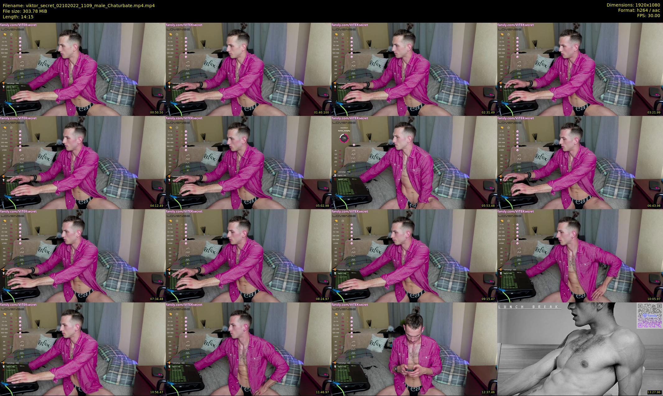 viktor_secret — 15 minute Chaturbate male cam show recording, 1080p, Oct 2, 2022