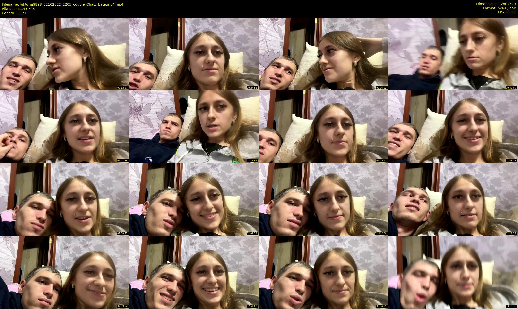 viktoria9898 — 4 minute Chaturbate couple cam show recording, 720p, Oct 2, 2022