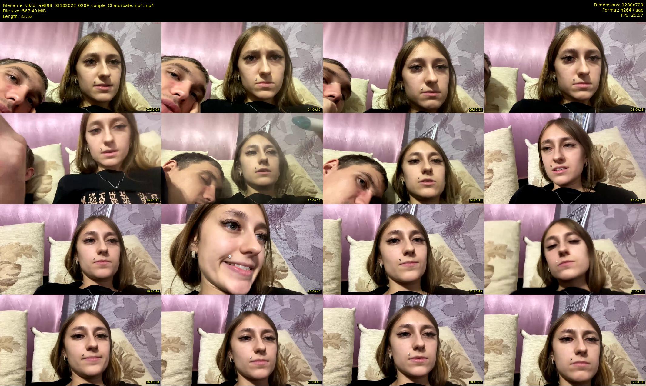 viktoria9898 — 34 minute Chaturbate couple cam show recording, 720p, Oct 3, 2022