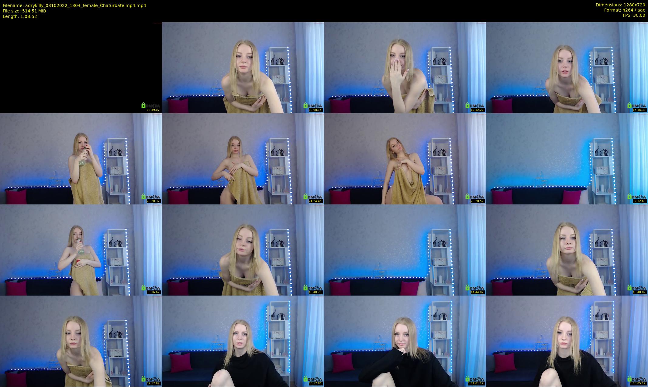 adrykilly — 69 minute Chaturbate female cam show recording, 720p, Oct 3, 2022