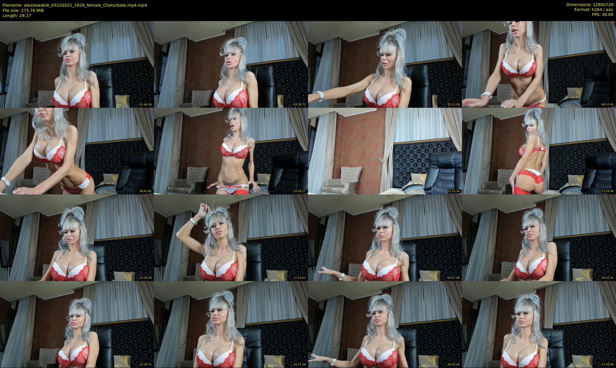 alexissadele — 30 minute Chaturbate female cam show recording, 720p, Oct 3, 2022