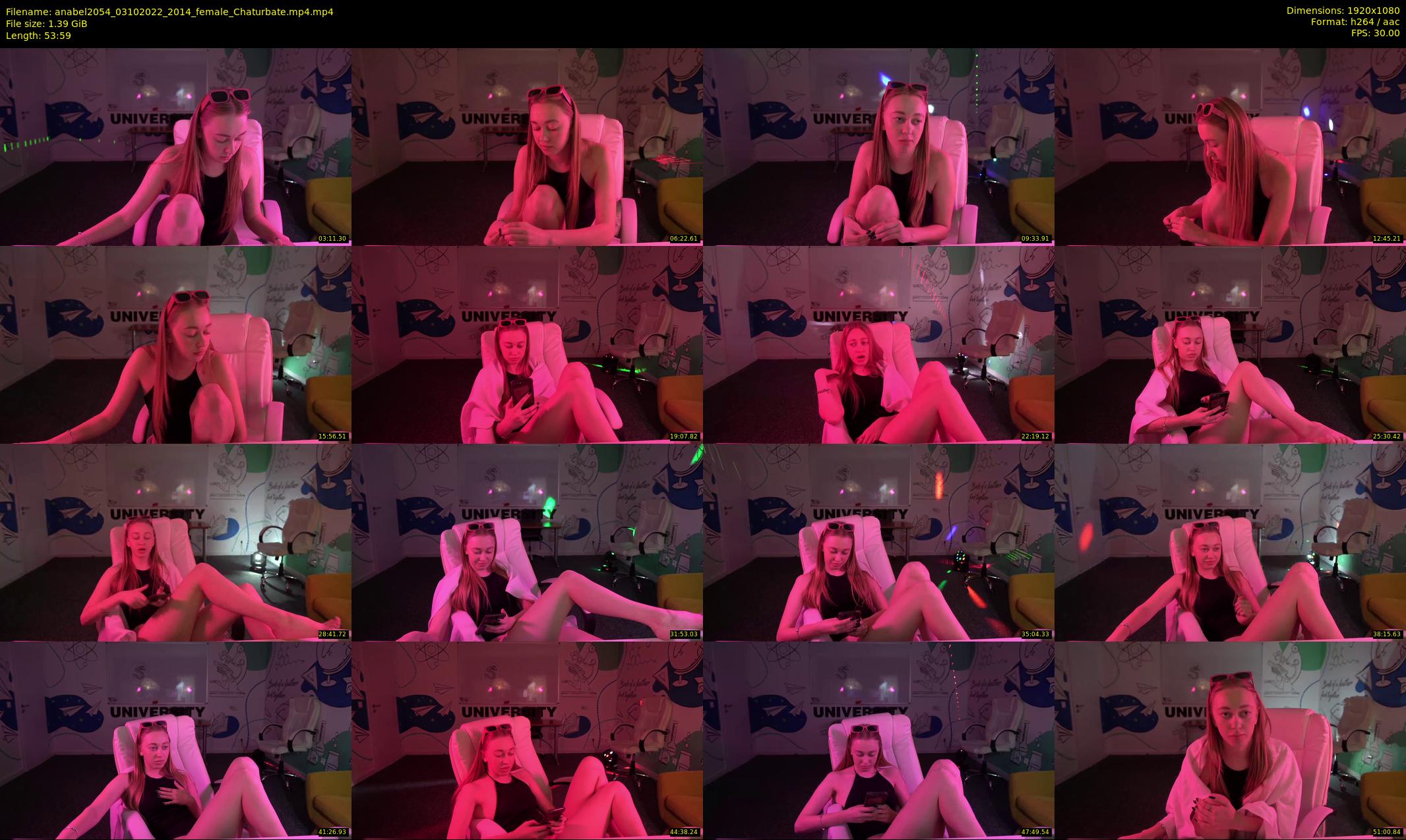 anabel2054 — 54 minute Chaturbate female cam show recording, 1080p, Oct 3, 2022