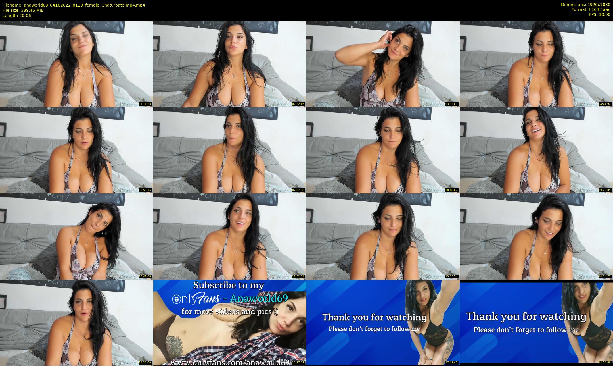 anaworld69 — 21 minute Chaturbate female cam show recording, 1080p, Oct 4, 2022