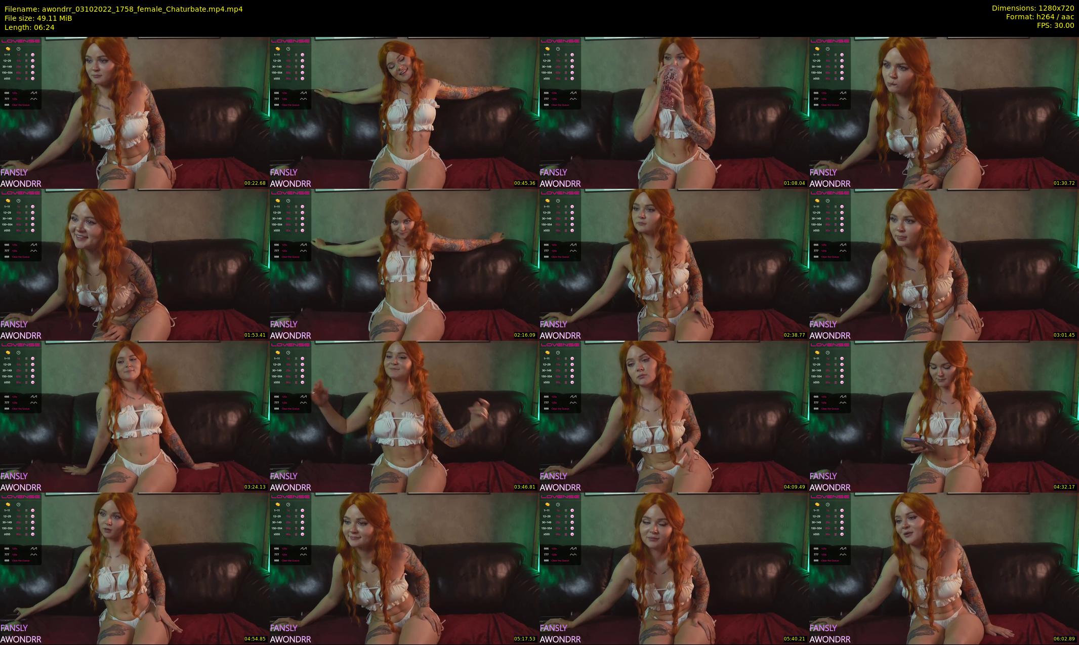 awondrr — 7 minute Chaturbate female cam show recording, 720p, Oct 3, 2022